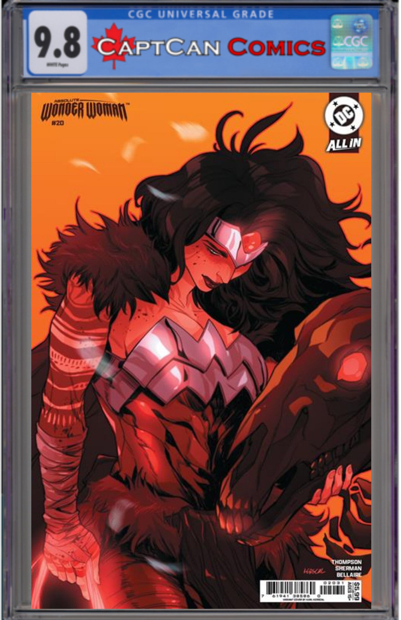 ABSOLUTE WONDER WOMAN #20 CVR C KARL KERSCHL CARD STOCK VAR