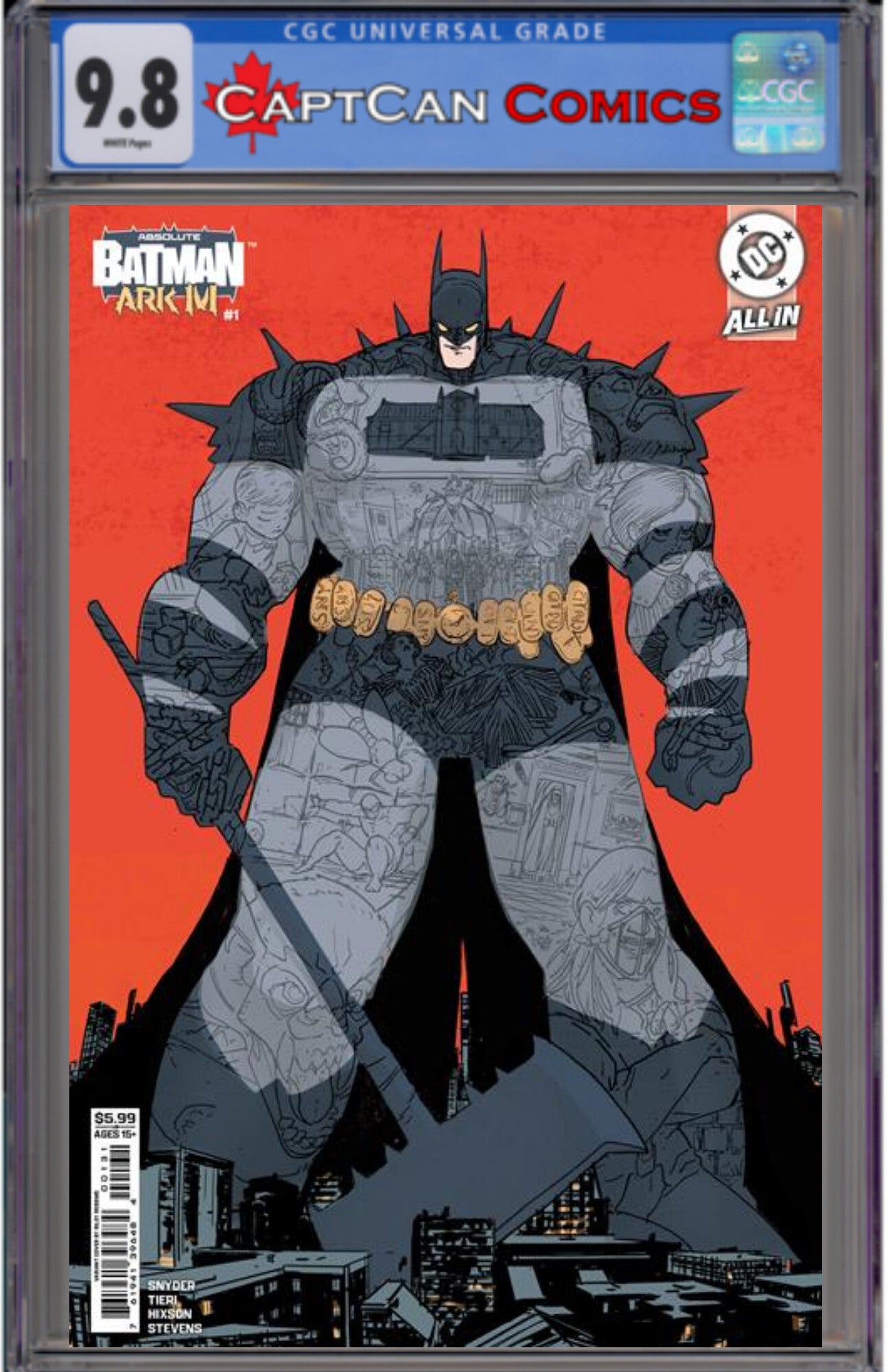 ABSOLUTE BATMAN ARK-M SPECIAL #1 (ONE SHOT) CVR C RILEY ROSSMO CARD STOCK VAR