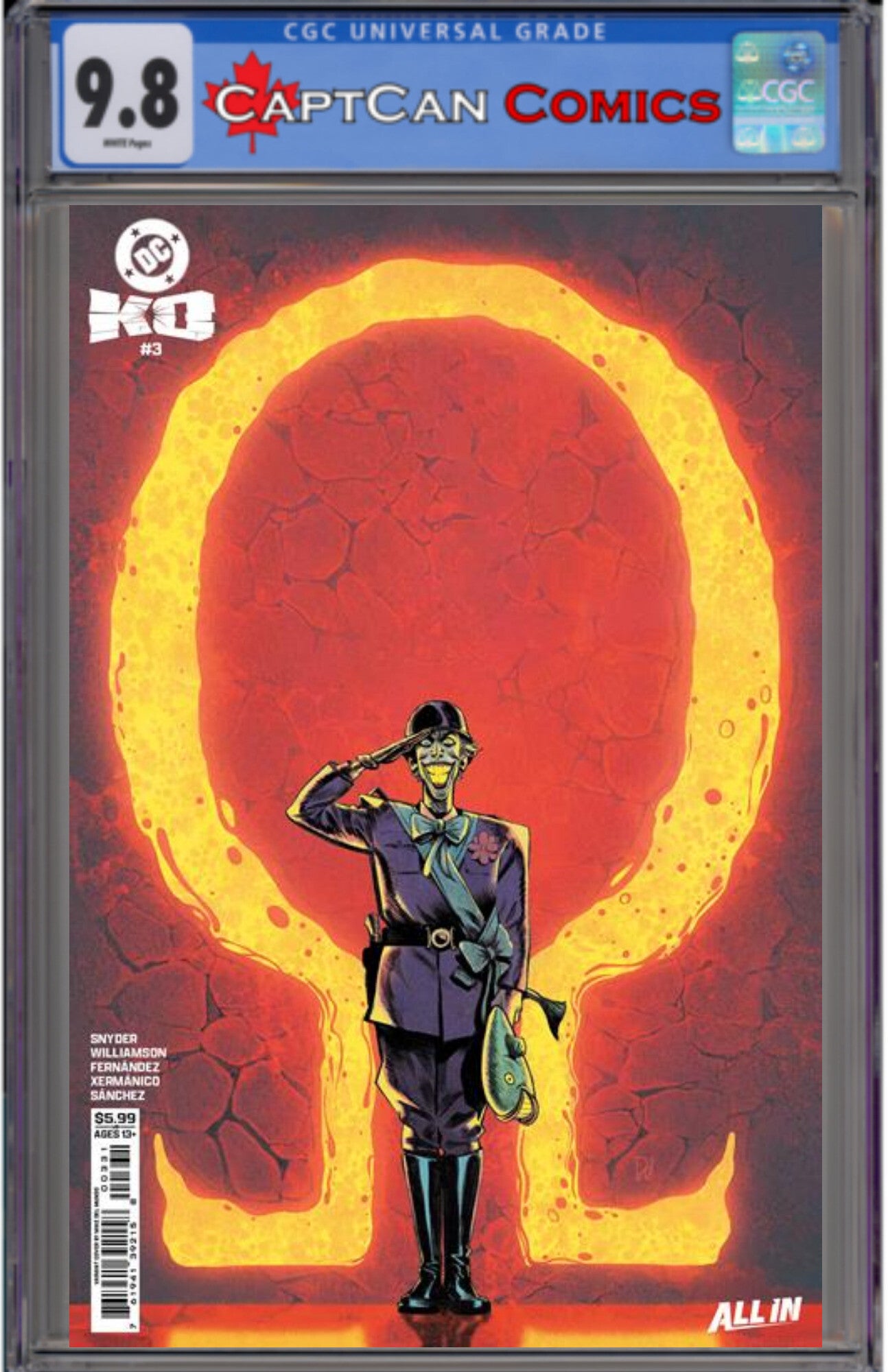 DC K.O. #3 (OF 5) CVR C MIKE DEL MUNDO CARD STOCK VAR