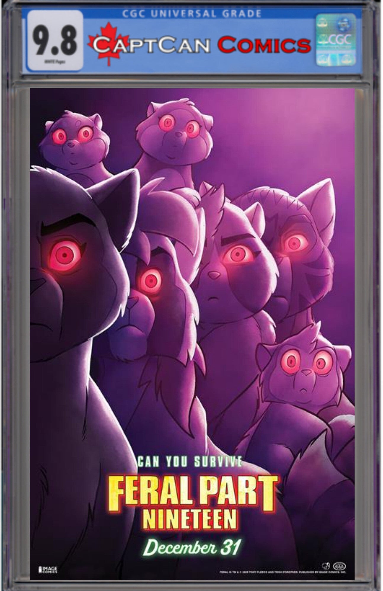 FERAL #19 CVR B TONY FLEECS & TRISH FORSTNER MOVIE POSTER HOMAGE VAR