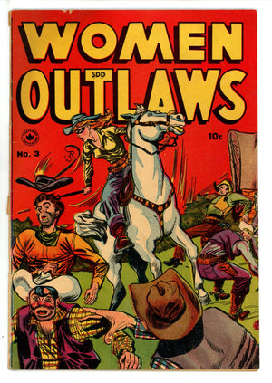 Women Outlaws 3 Canadian Price Variant VG+ (1949)