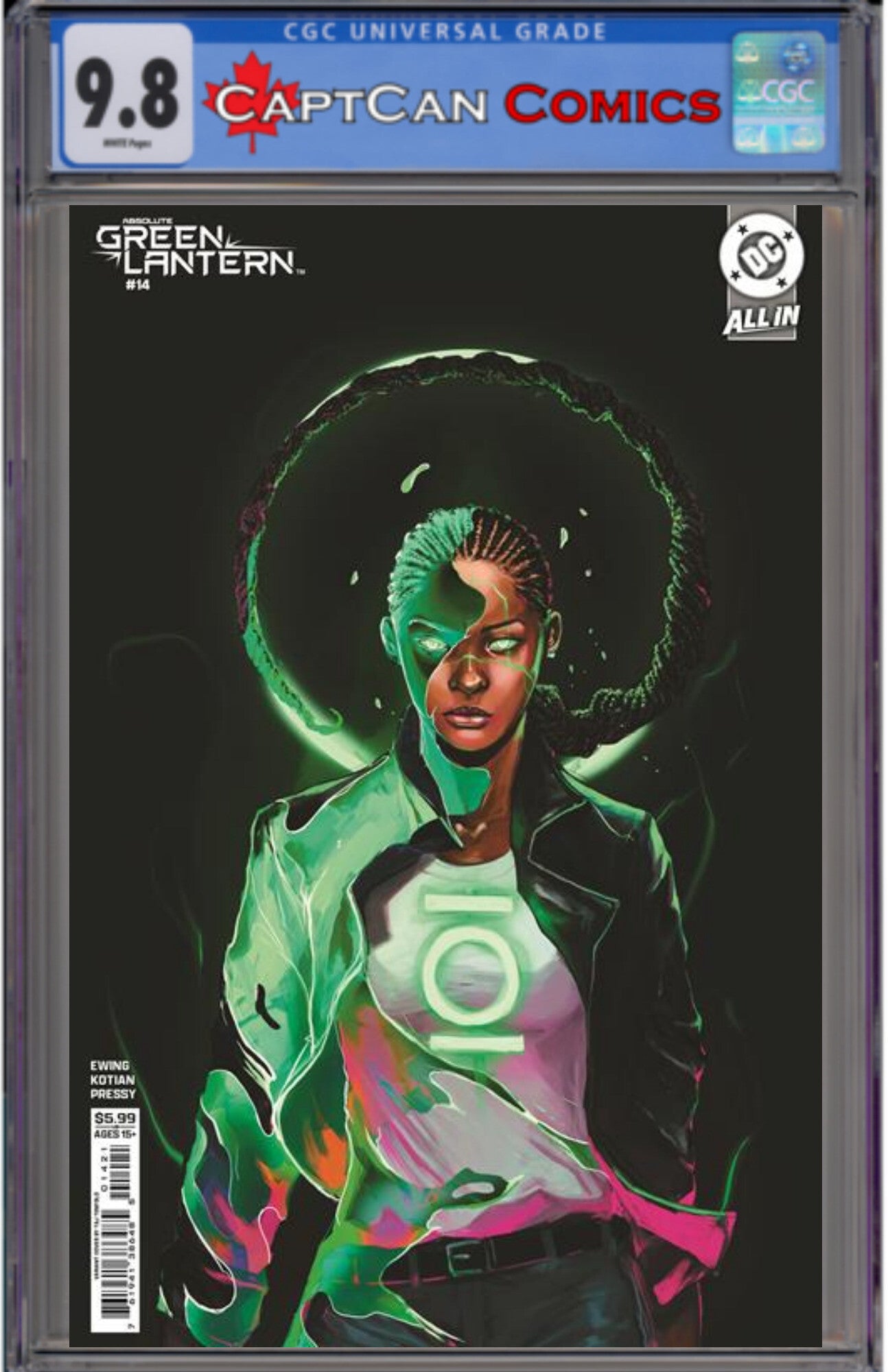 ABSOLUTE GREEN LANTERN #14 CVR B TAJ TENFOLD CARD STOCK VAR