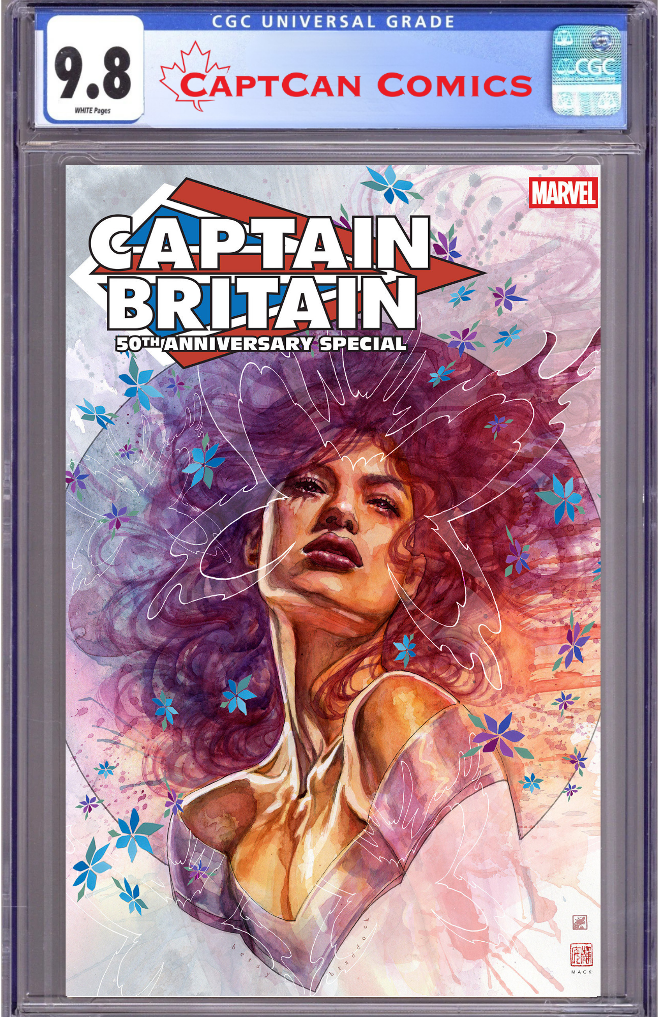 CAPTAIN BRITAIN 50TH ANNIVERSARY SPECIAL #1 DAVID MACK VARIANT