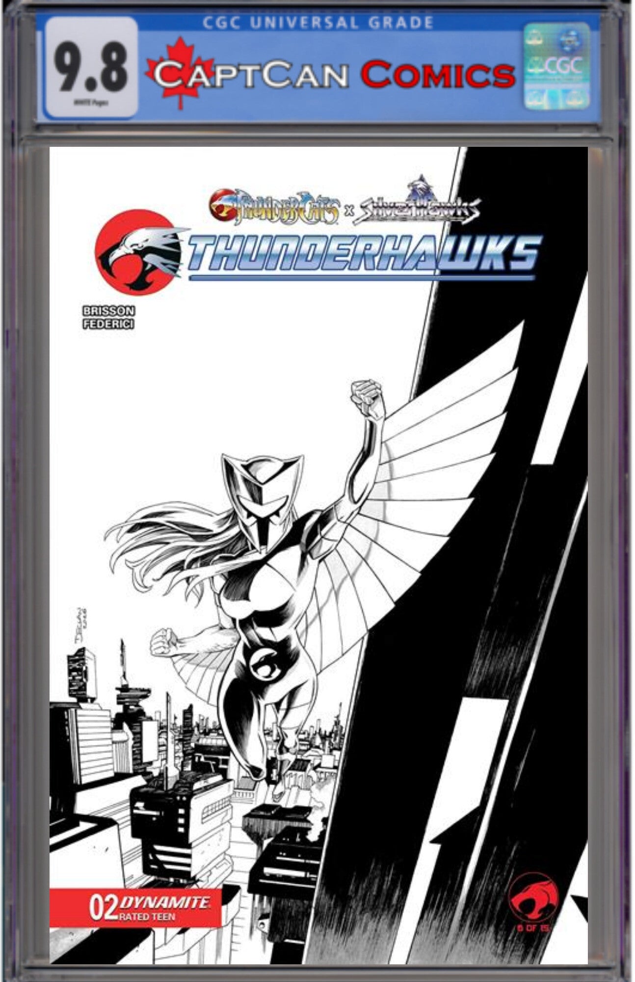 THUNDERCATS X SILVERHAWKS THUNDERHAWKS #2 CVR K DECLAN SHALVEY LINE ART VAR