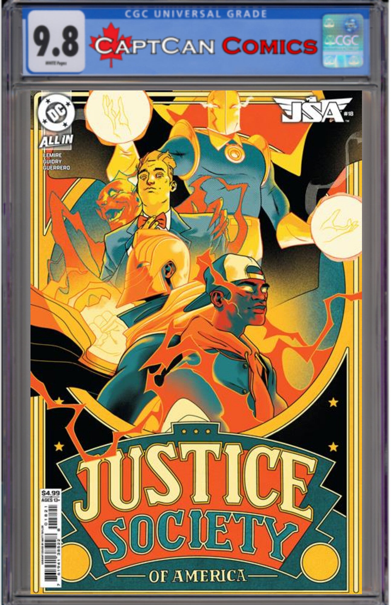 JSA #18 CVR B MATT TAYLOR CARD STOCK VAR