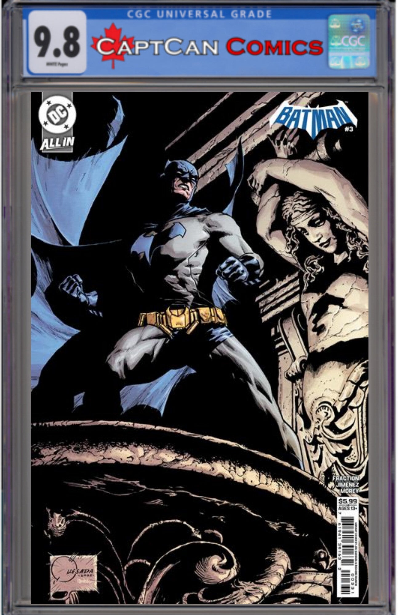 BATMAN #3 CVR D JOE QUESADA CARD STOCK VAR