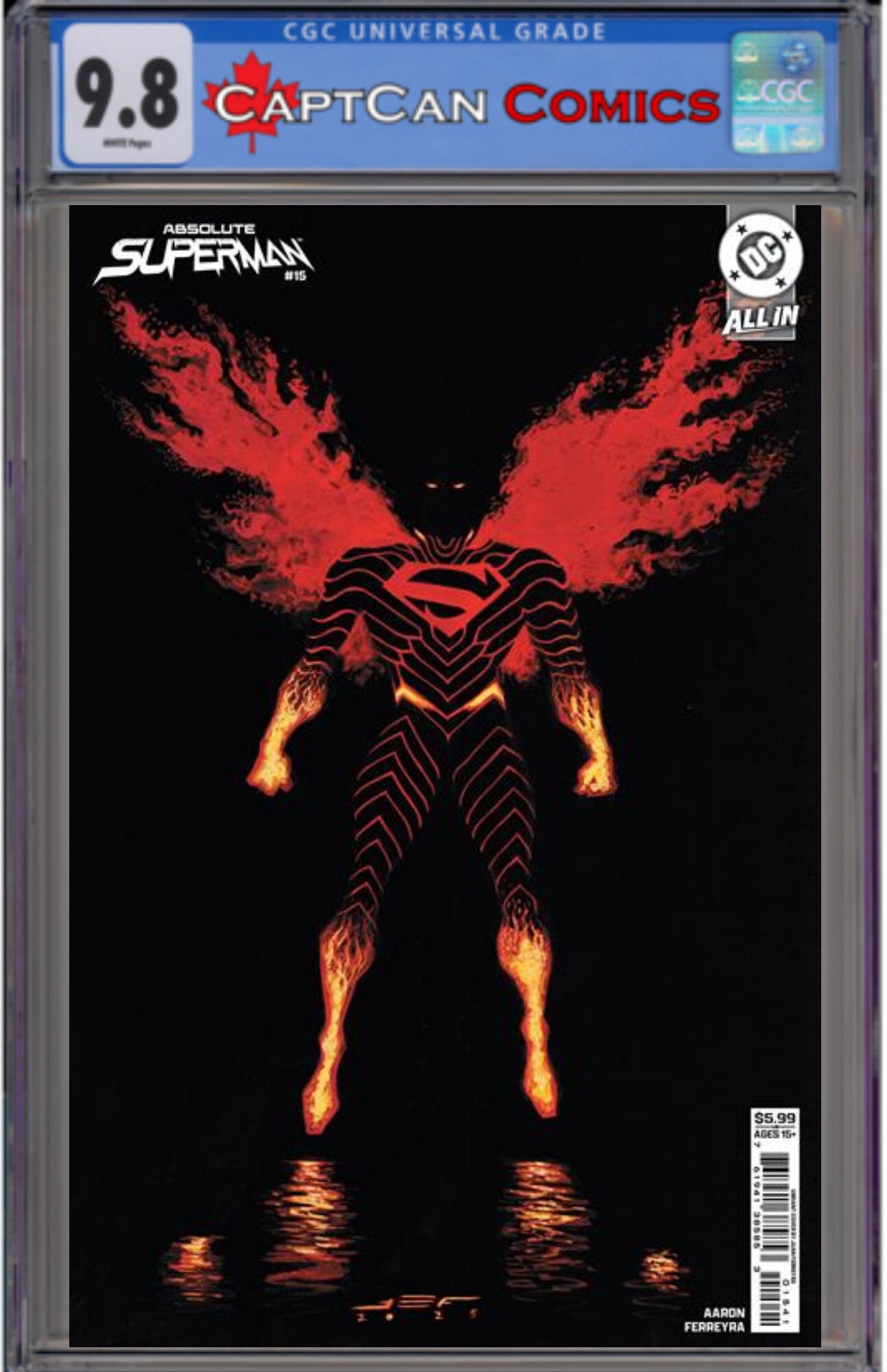 ABSOLUTE SUPERMAN #15 CVR D JUAN FERREYRA CARD STOCK VAR