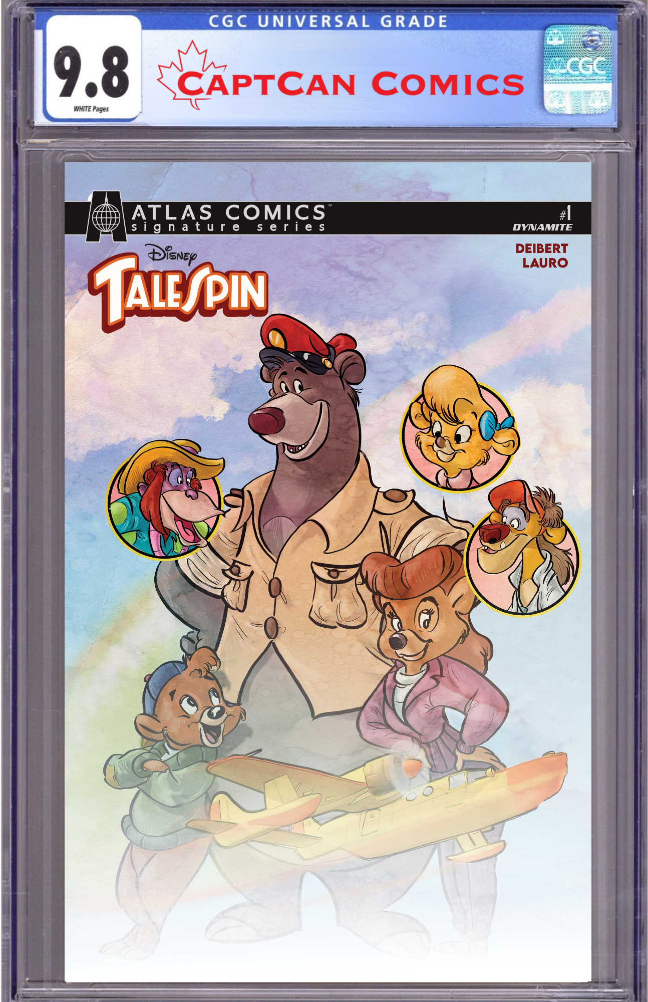TALESPIN #1 CVR H CAT STAGGS ATLAS EDITION SIGNED BY AMANDA DEIBERT AND CAT STAGGS VAR