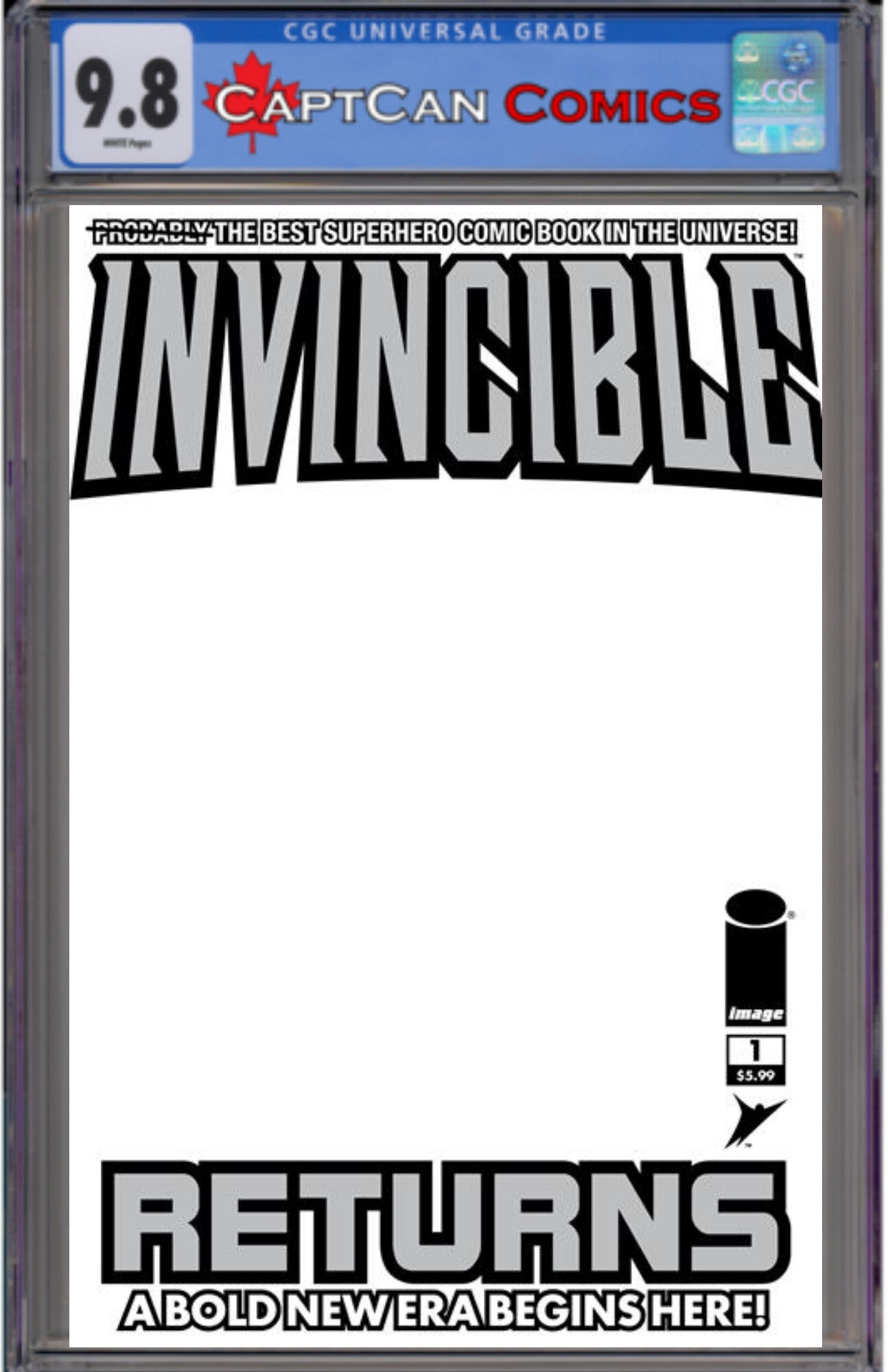 INVINCIBLE RETURNS FACSIMILE EDITION #1 CVR D BLANK SKETCH VAR