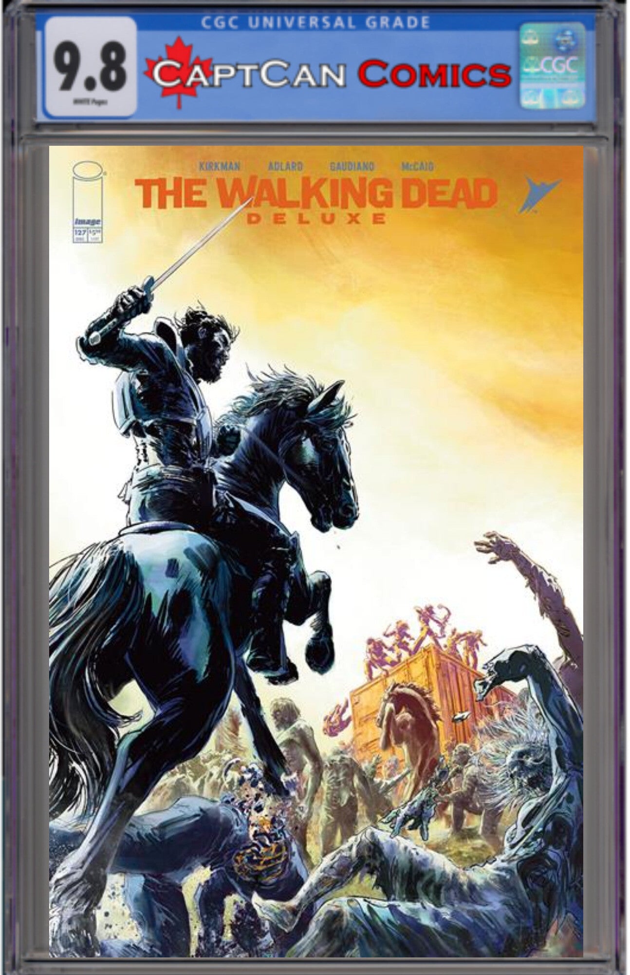 WALKING DEAD DELUXE #127 CVR C STEFFANO GAUDIANO CONNECTING VAR (MR)