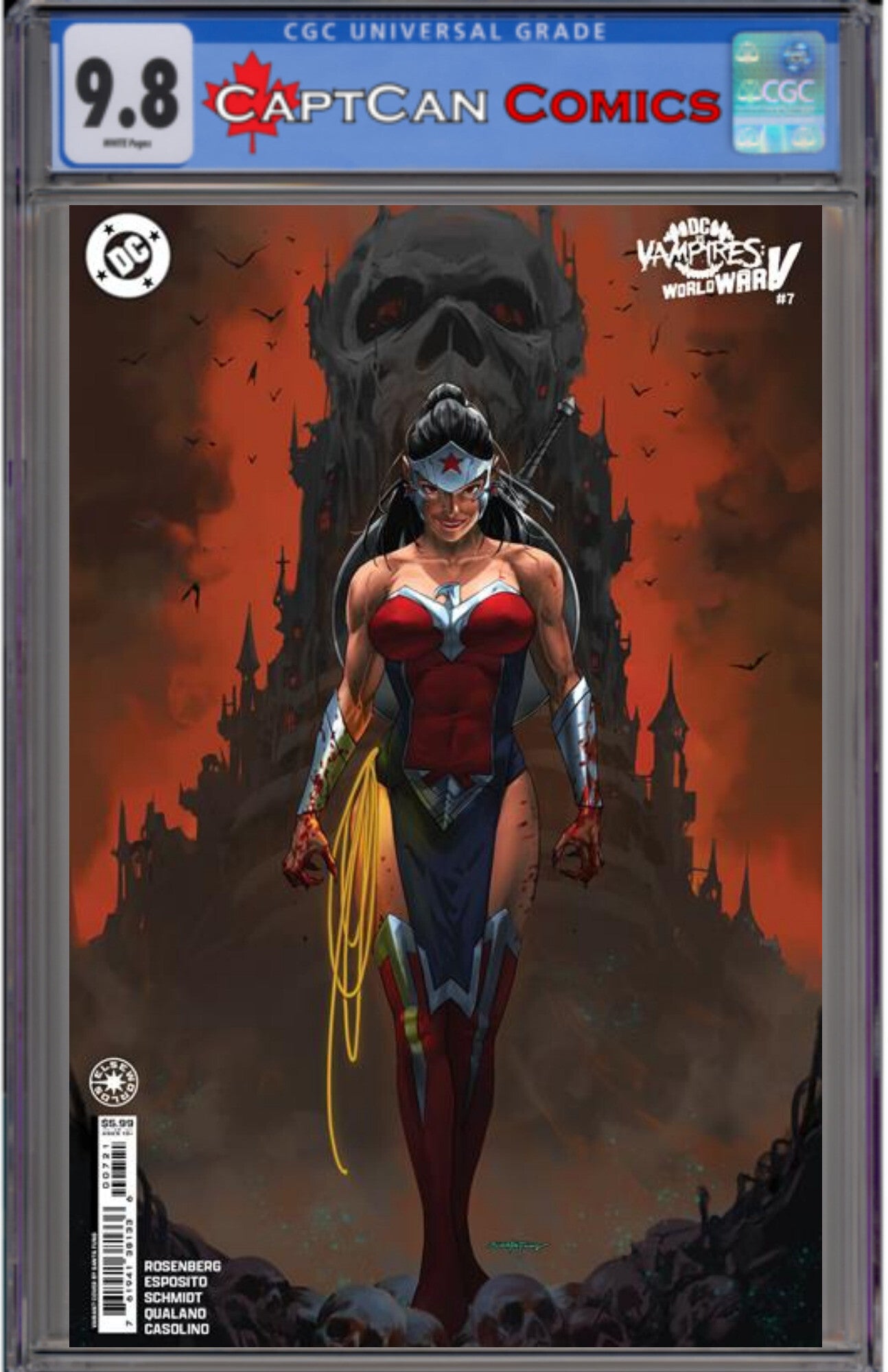 DC VS VAMPIRES WORLD WAR V #7 (OF 12) CVR B SANTA FUNG CARD STOCK VAR