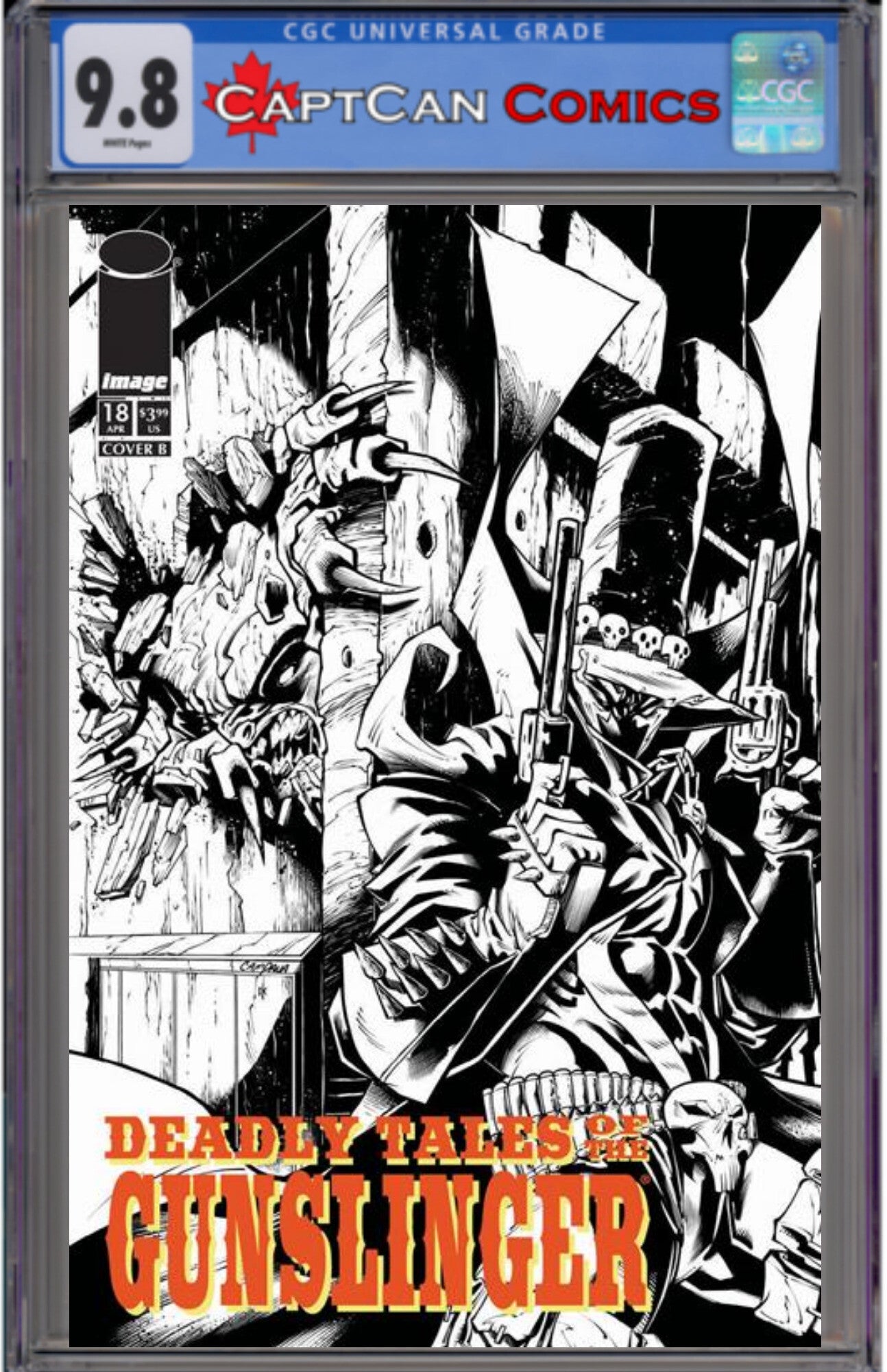 DEADLY TALES OF THE GUNSLINGER SPAWN #18 CVR B CHRIS CAMPANA B&W VAR
