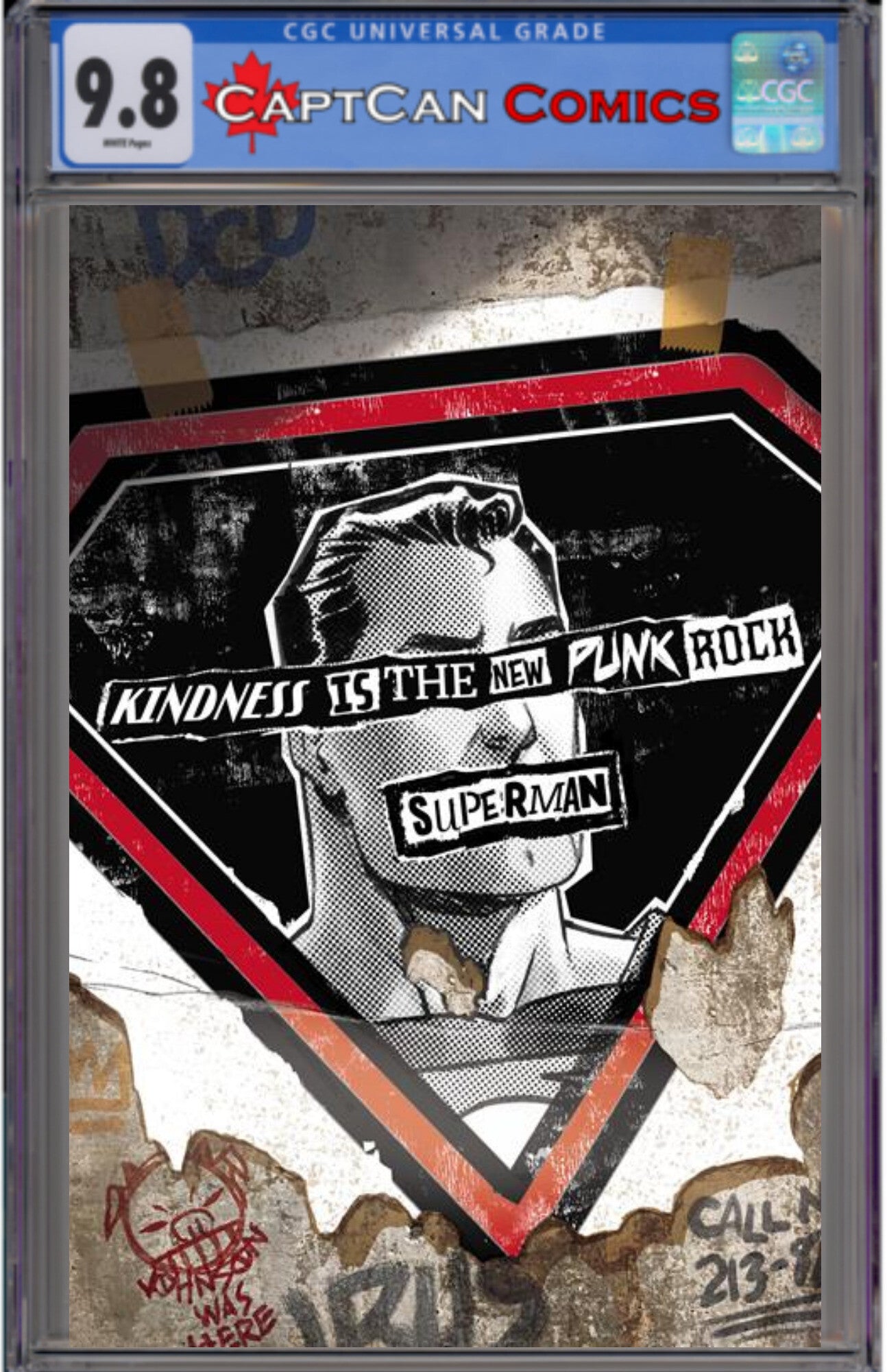 SUPERMAN #34 CVR F DAVE JOHNSON PUNK ROCK CARD STOCK VAR (DC K.O.)