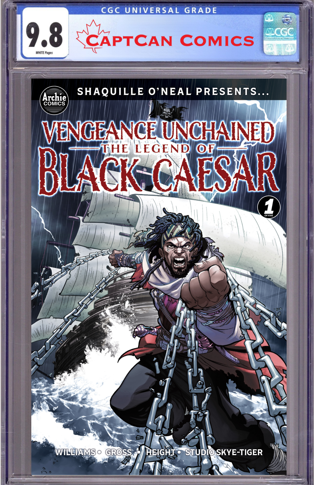 SHAQUILLE ONEAL PRESENTS VENGEANCE UNCHAINED THE LEGEND OF BLACK CAESAR #1 (OF 5) CVR A RAY ANTHONY HEIGHT