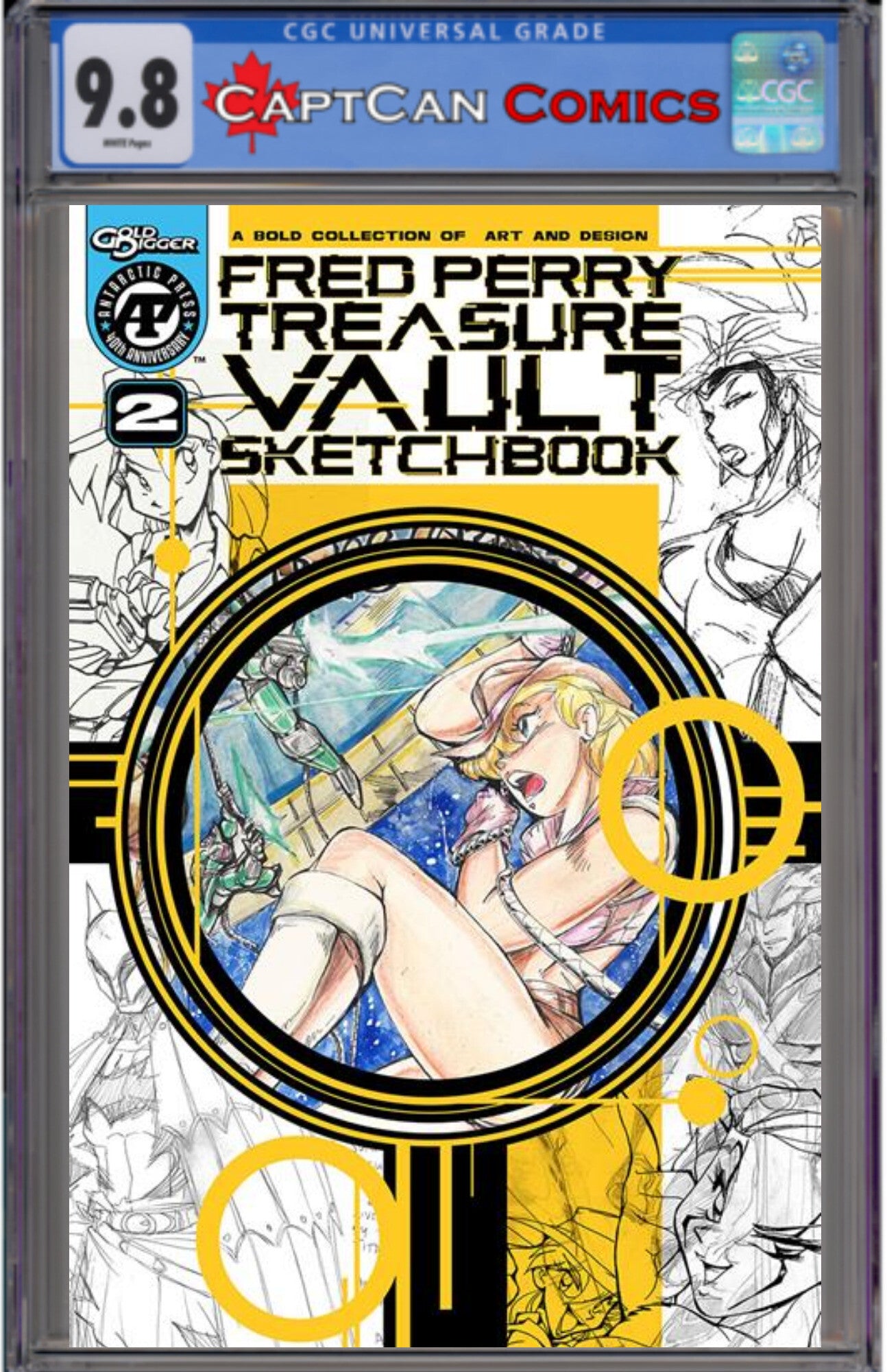 FRED PERRY TREASURE VAULT #2 CVR A FRED PERRY PENCIL SKETCH