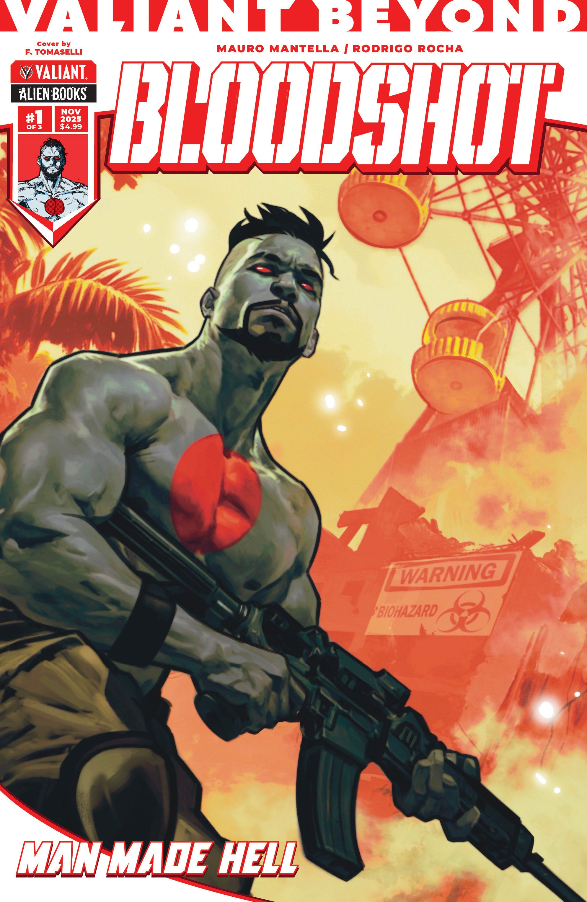 VALIANT BEYOND: BLOODSHOT #4--MAN MADE HELL #1 VARIANT B (TOMASELLI)