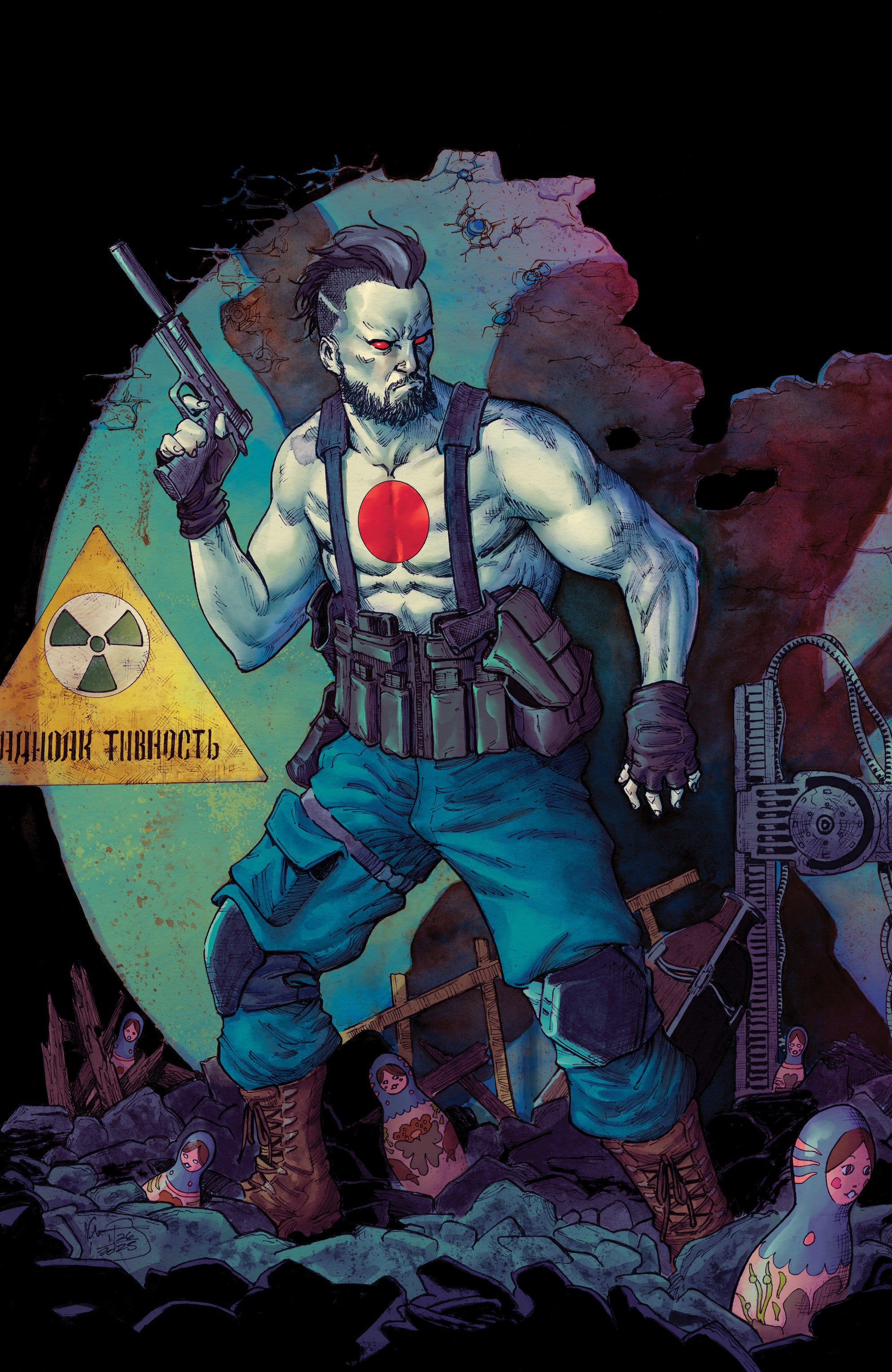 VALIANT BEYOND: BLOODSHOT #4--MAN MADE HELL #1 VARIANT D (WONG FULL ART)