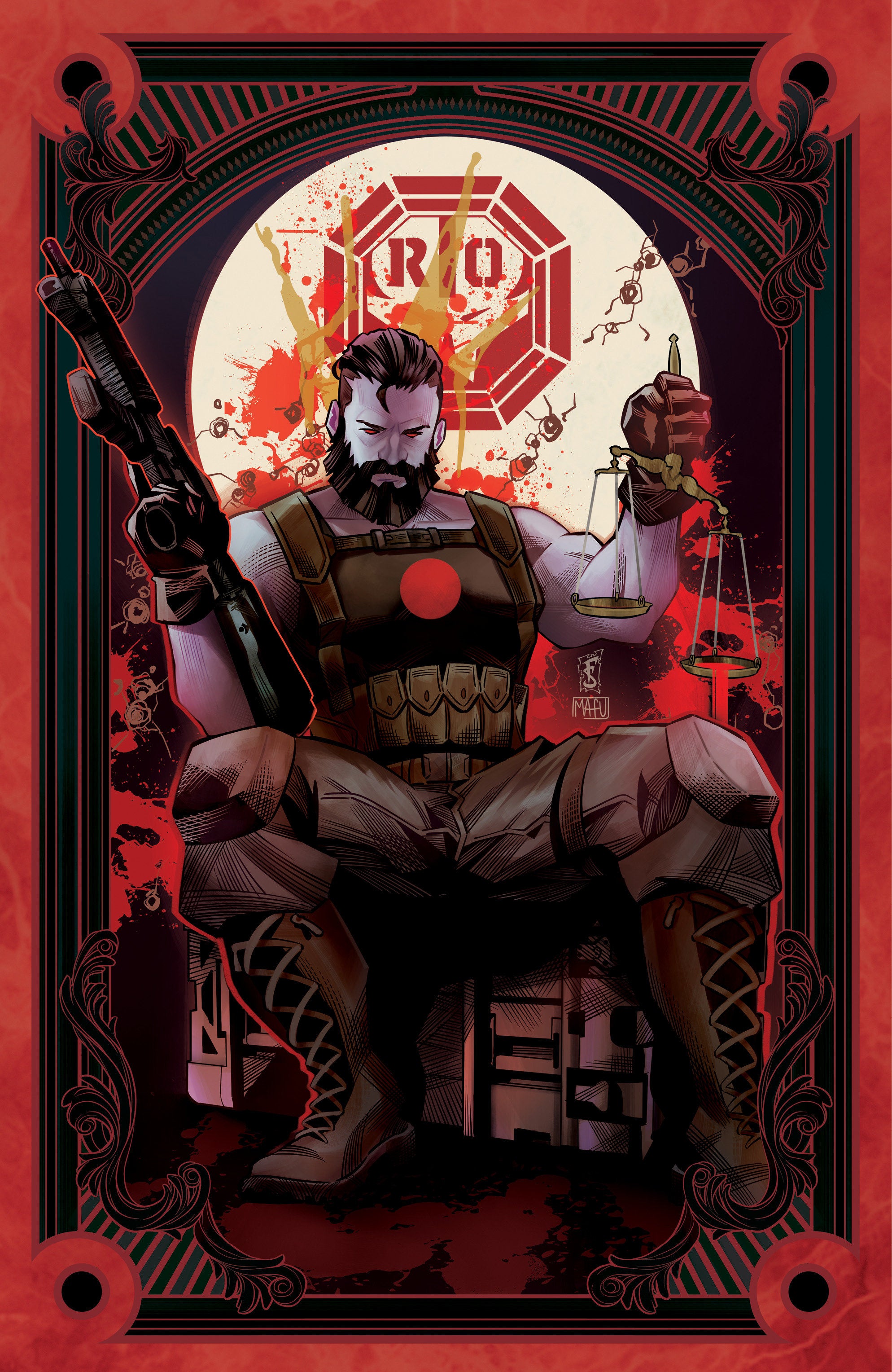 VALIANT BEYOND: BLOODSHOT #7--TOY SOLDIERS #1 VARIANT B (SABBATINI FULL ART TAROT VARIANT)