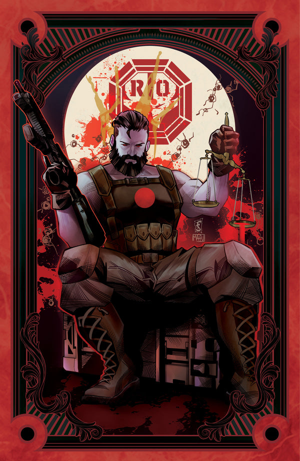 VALIANT BEYOND: BLOODSHOT #7--TOY SOLDIERS #1 VARIANT B (SABBATINI FULL ART TAROT VARIANT)