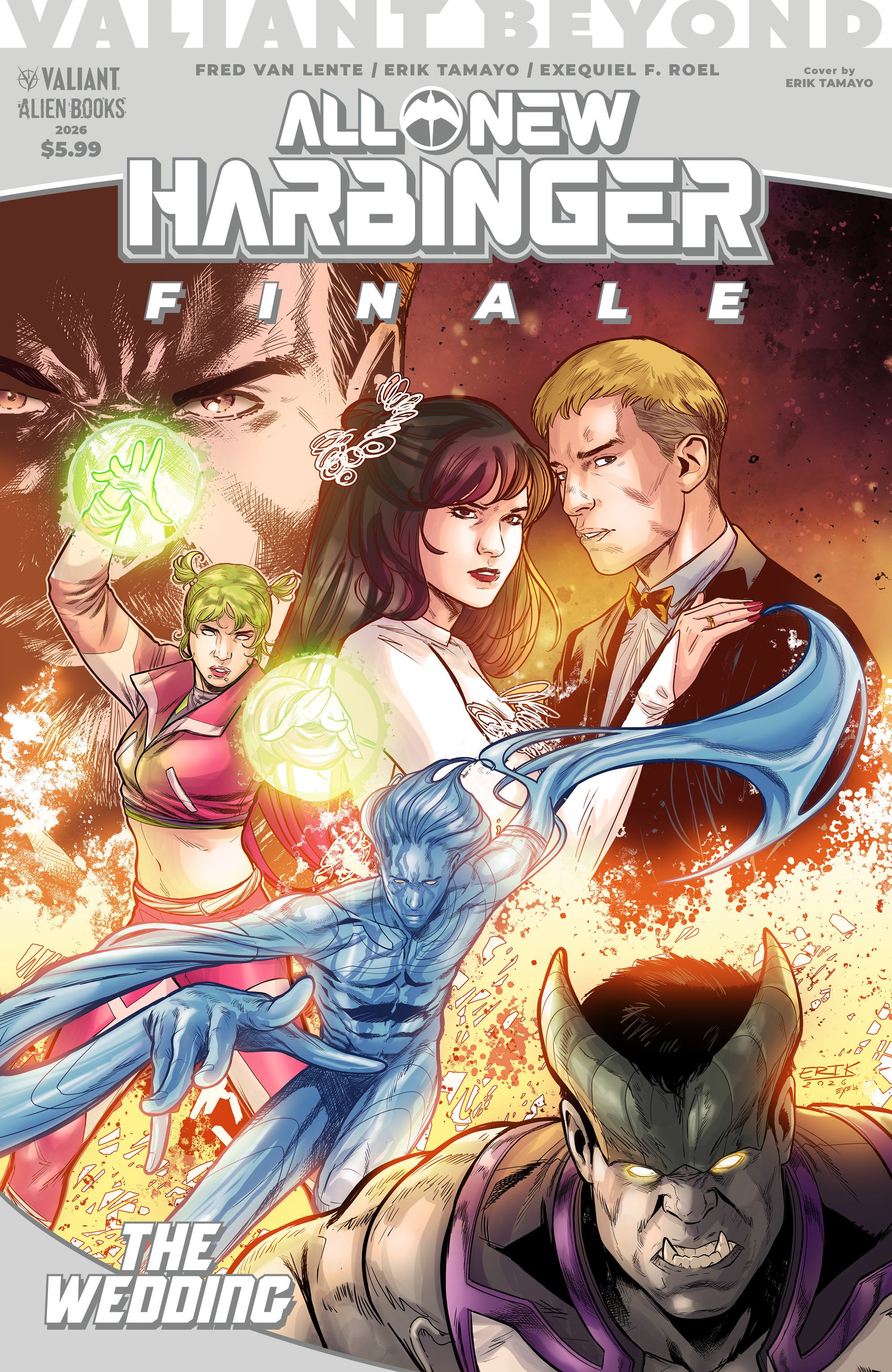 VALIANT BEYOND: ALL-NEW HARBINGER FINALE--THE WEDDING COVER A (TAMAYO)