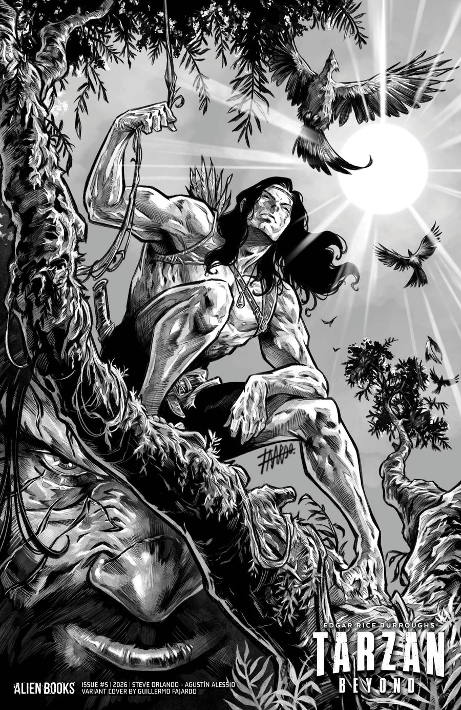 TARZAN BEYOND #5 VARIANT D (FAJARDO B&W)