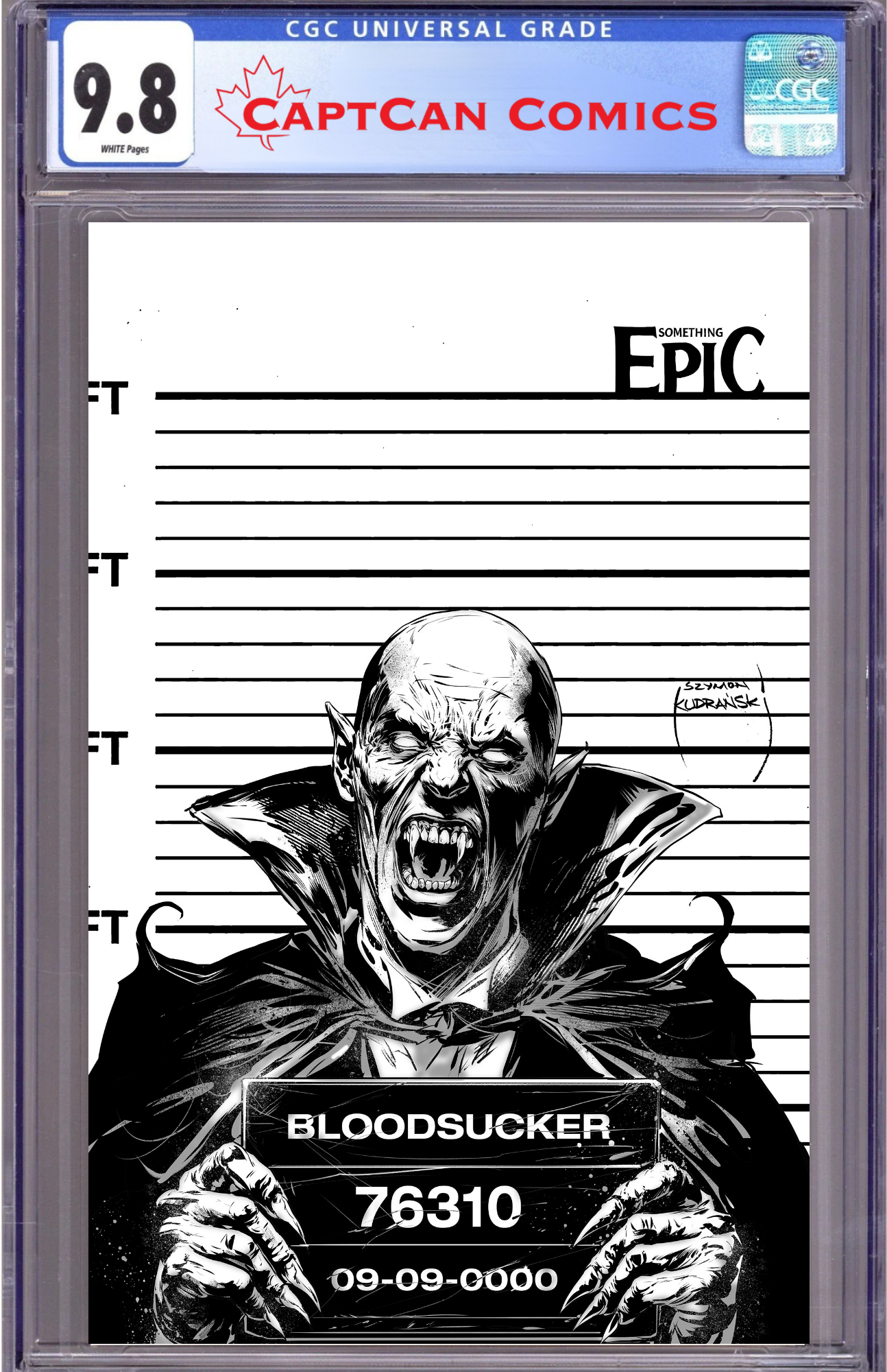SOMETHING EPIC #14 CVR C SZYMON KUDRANSKI RAW ART VAR