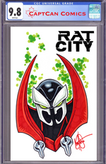 DF RAT CITY #1 BLANK VARIANT SIGNED BY ERICA SCHULTZ AND REMARKED BY KEN HAESER ALLOCATIONS MAY OCCUR thumbnail