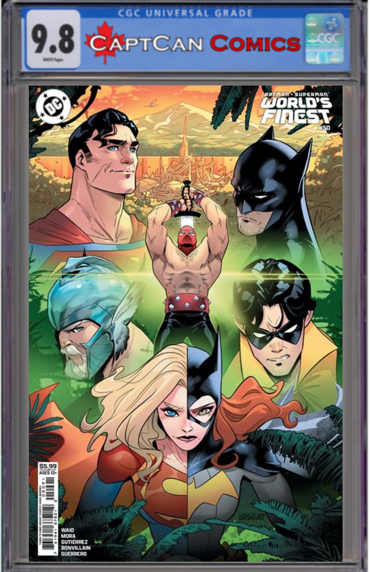 BATMAN SUPERMAN WORLDS FINEST #50 CVR H VASCO GEORGIEV THINGS TO COME CARD STOCK VAR