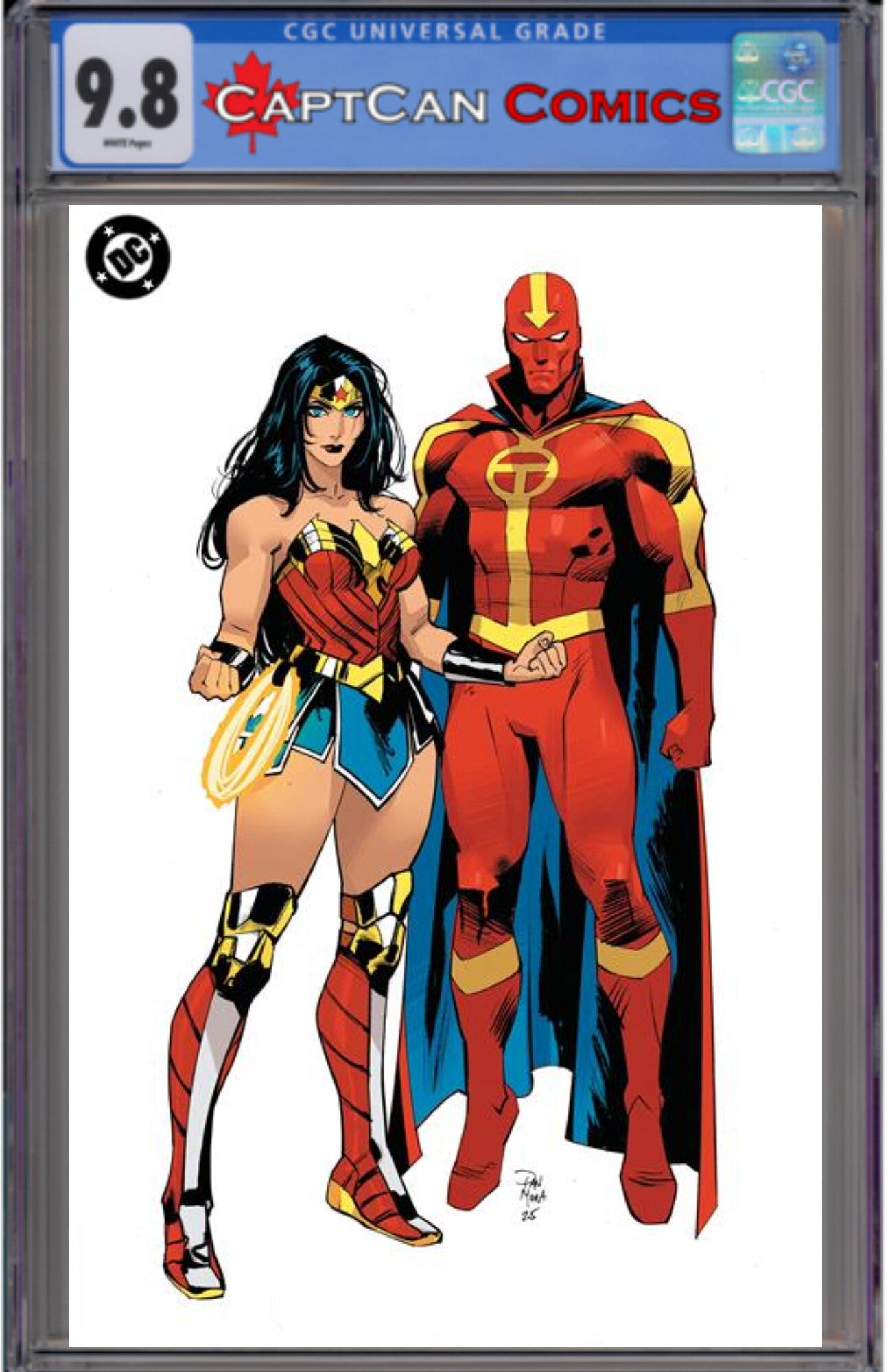JUSTICE LEAGUE UNLIMITED #17 CVR H DAN MORA CORNER BOX SPOT FOIL VAR