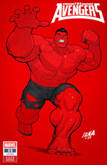 AVENGERS #35 DAVID NAKAYAMA COLOR BLOCK RED VARIANT thumbnail