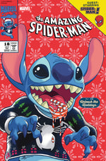 AMAZING SPIDER-MAN #18 BEN SU DISNEY STITCH UNLEASH THE HOLIDAYS VARIANT thumbnail