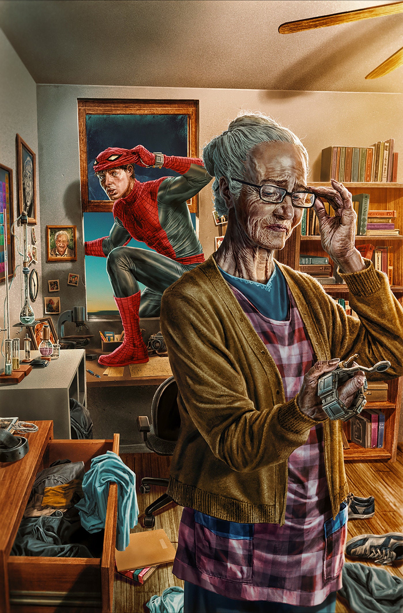AMAZING SPIDER-MAN #35 LEE BERMEJO AMAZING VISIONS VIRGIN VARIANT