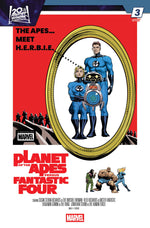 PLANET OF THE APES VS. FANTASTIC FOUR #3 PETE WOODS MOVIE HOMAGE VARIANT thumbnail
