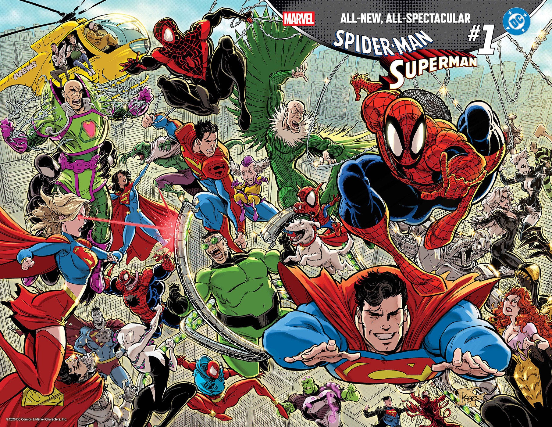MARVEL/DC: SPIDER-MAN/SUPERMAN #1 KAARE ANDREWS WRAPAROUND VARIANT