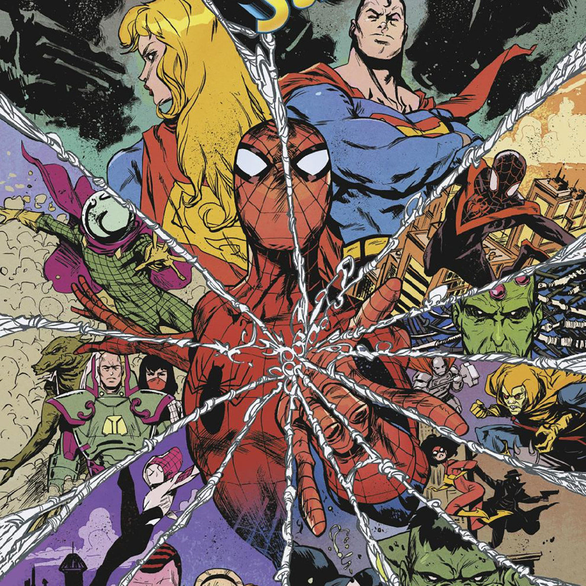 MARVEL/DC: SPIDER-MAN/SUPERMAN #1 SANFORD GREENE HOMAGE VARIANT