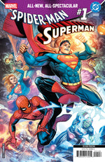 MARVEL/DC: SPIDER-MAN/SUPERMAN #1 JIM CHEUNG 2ND PRINTING VARIANT thumbnail