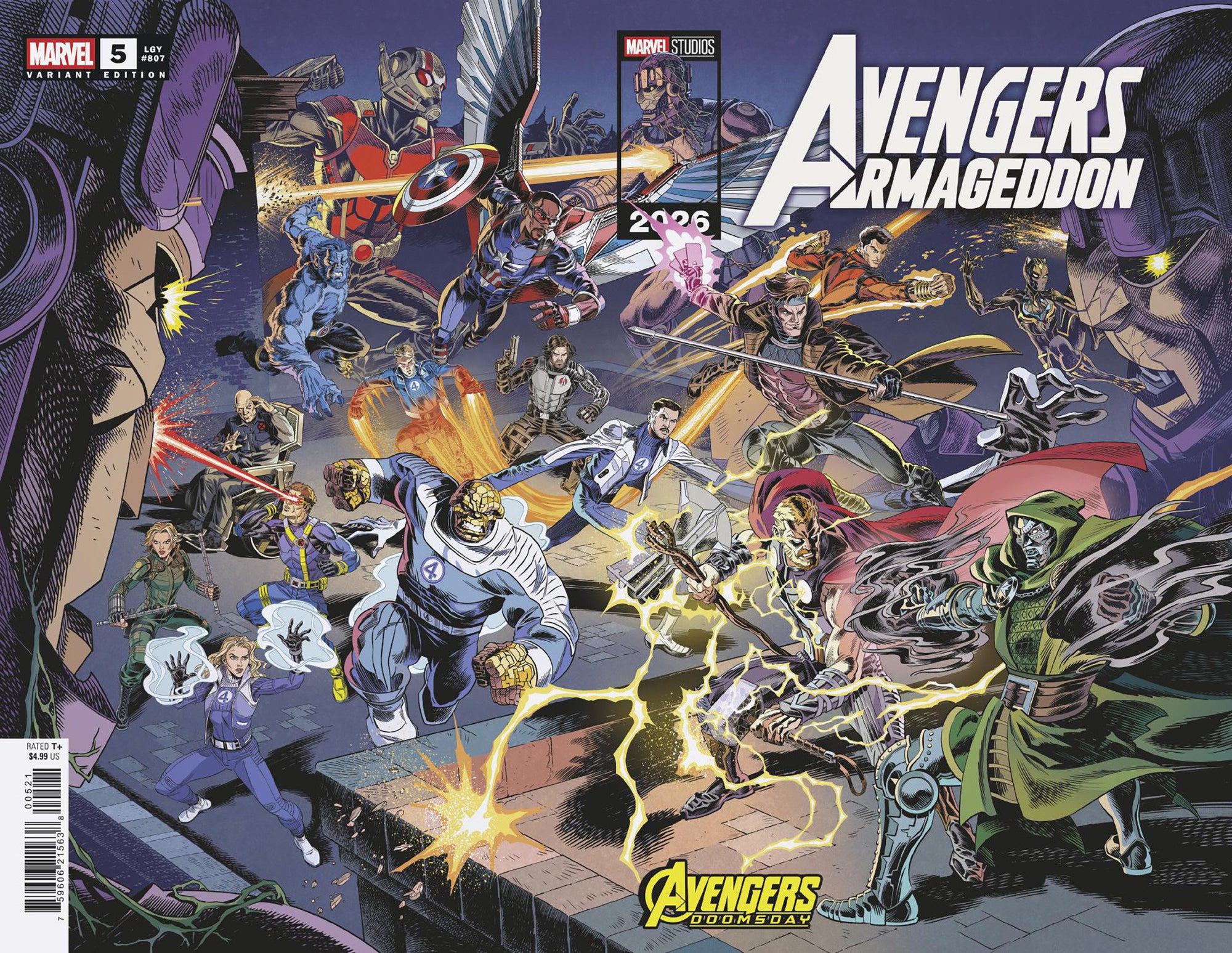 AVENGERS: ARMAGEDDON #5 LEONEL CASTELLANI MARVEL STUDIOS AVENGERS: DOOMSDAY WRAPAROUND VARIANT