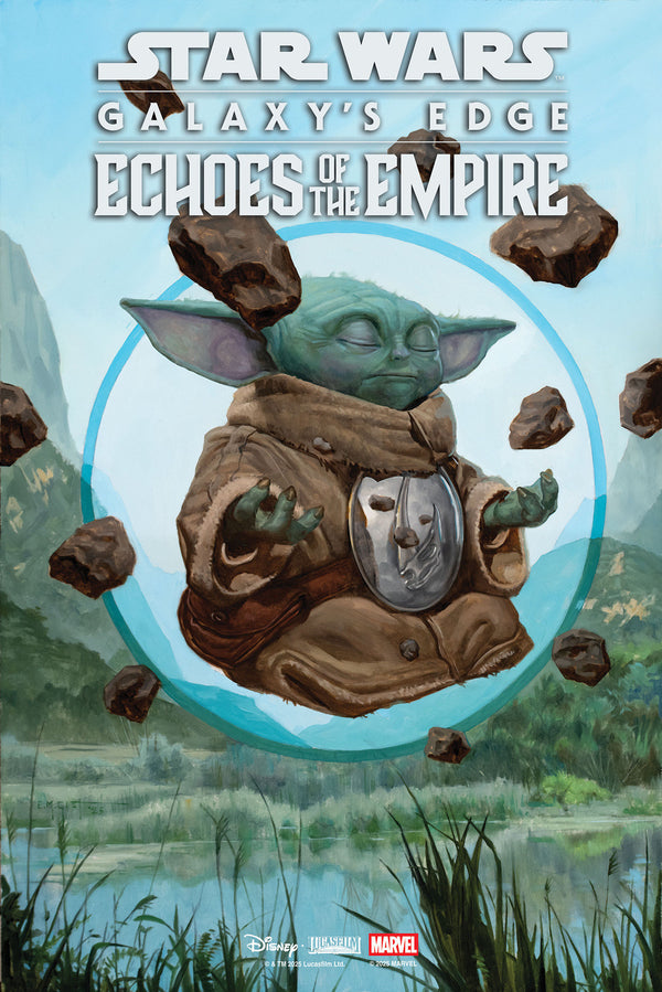 STAR WARS: GALAXY'S EDGE - ECHOES OF THE EMPIRE #1 E.M. GIST MANDALORIAN & GROGU VARIANT