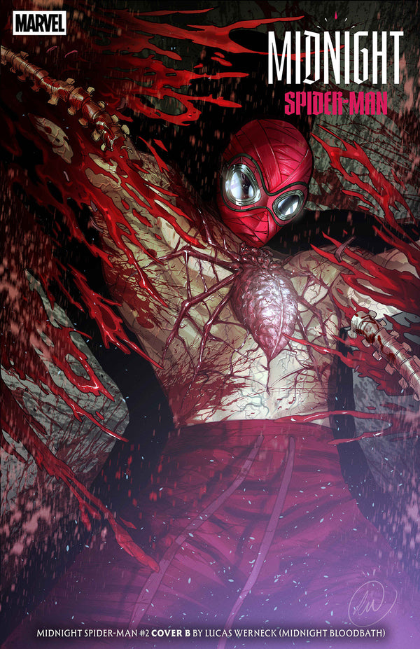 MIDNIGHT SPIDER-MAN #2 COVER B LUCAS WERNECK MIDNIGHT BLOODBATH VARIANT