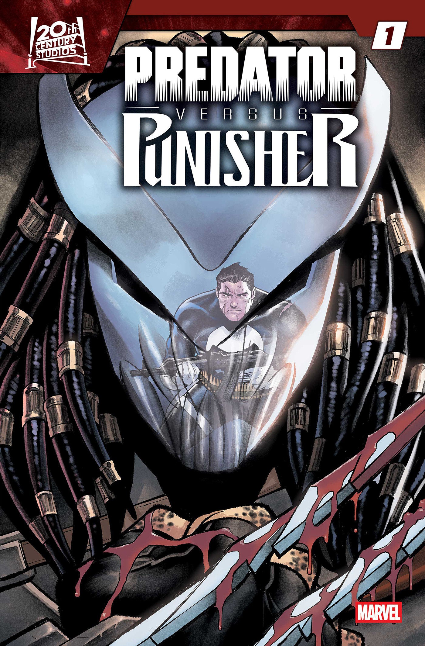 PREDATOR VS. PUNISHER #1 COVER F MARTIN COCCOLO FOIL VARIANT