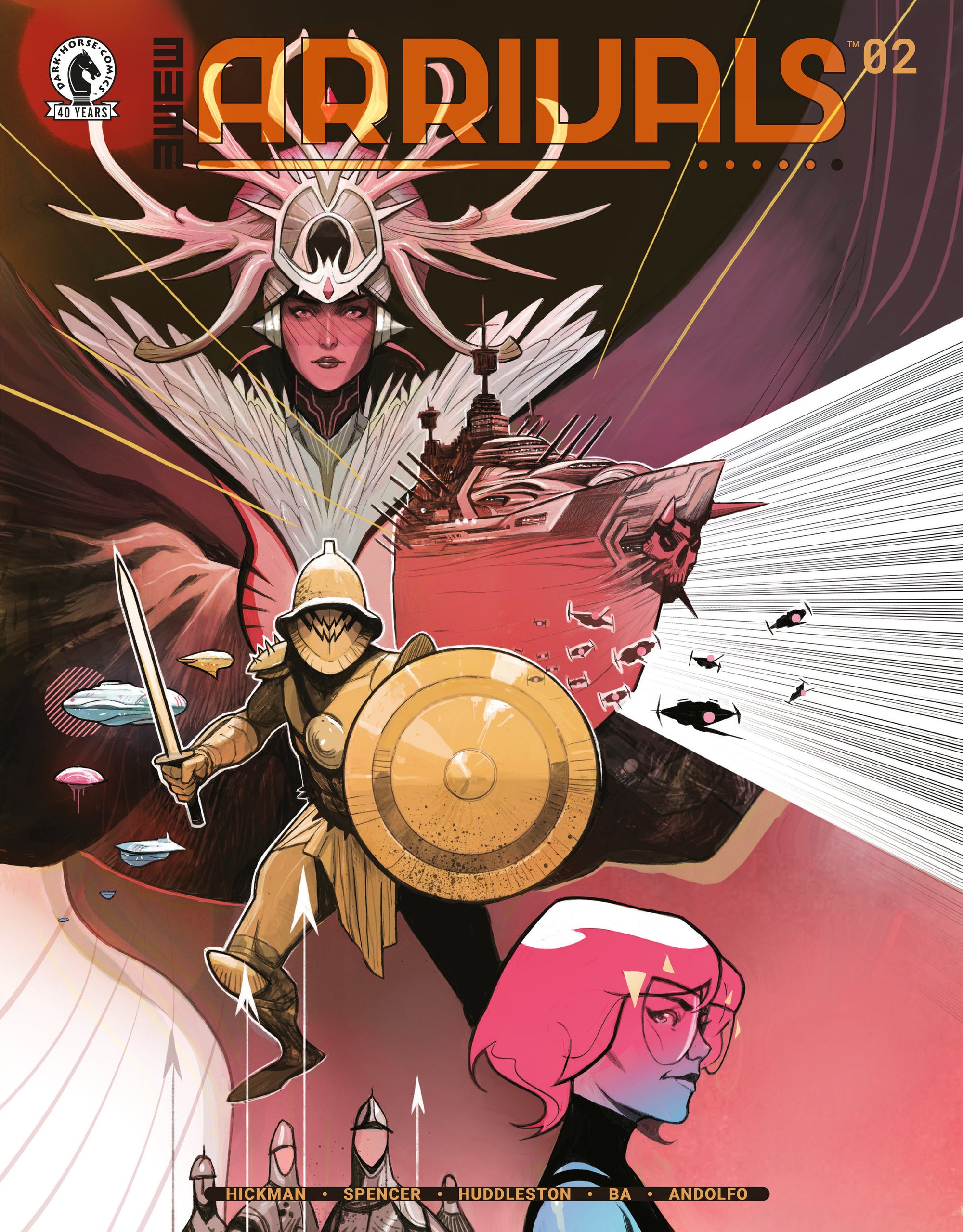 ARRIVALS #2 (3W3M) (CVR A) (MIKE HUDDLESTON)