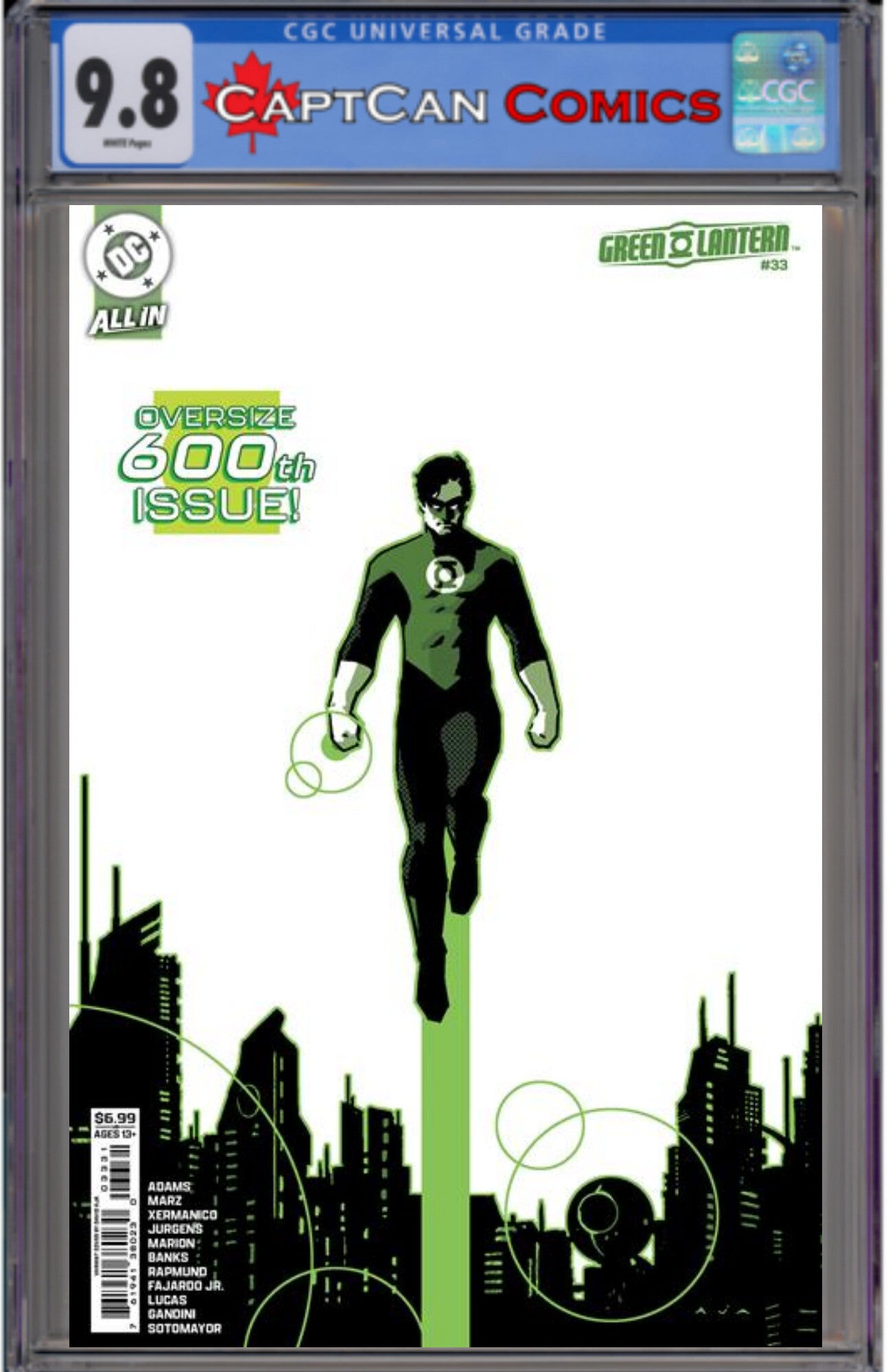 GREEN LANTERN #33 CVR C DAVID AJA CARD STOCK VAR (#600)