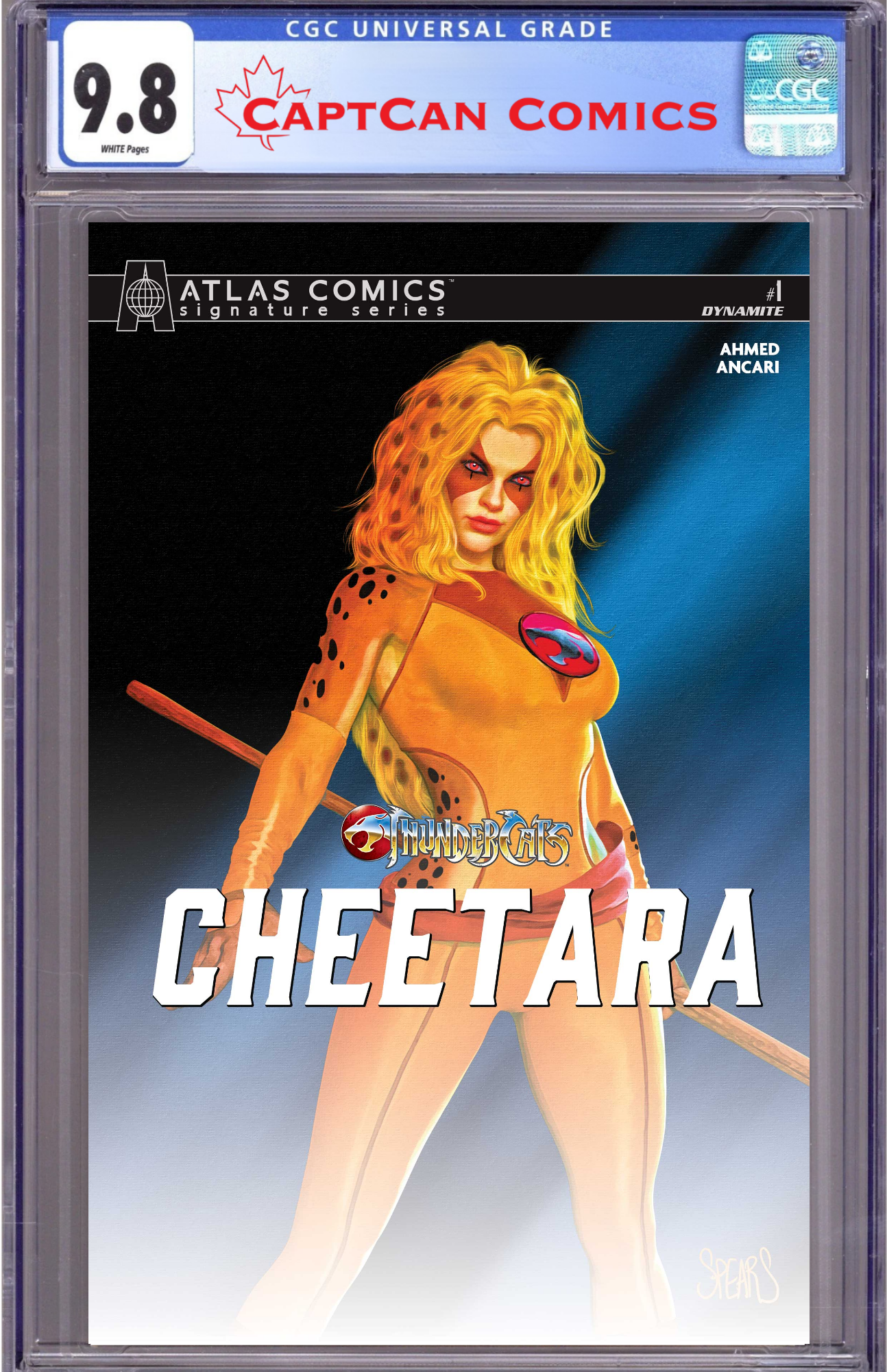 THUNDERCATS CHEETARA #1 CVR J MARK SPEARS ATLAS EDITION SIGNED BY SALADIN AHMED VAR