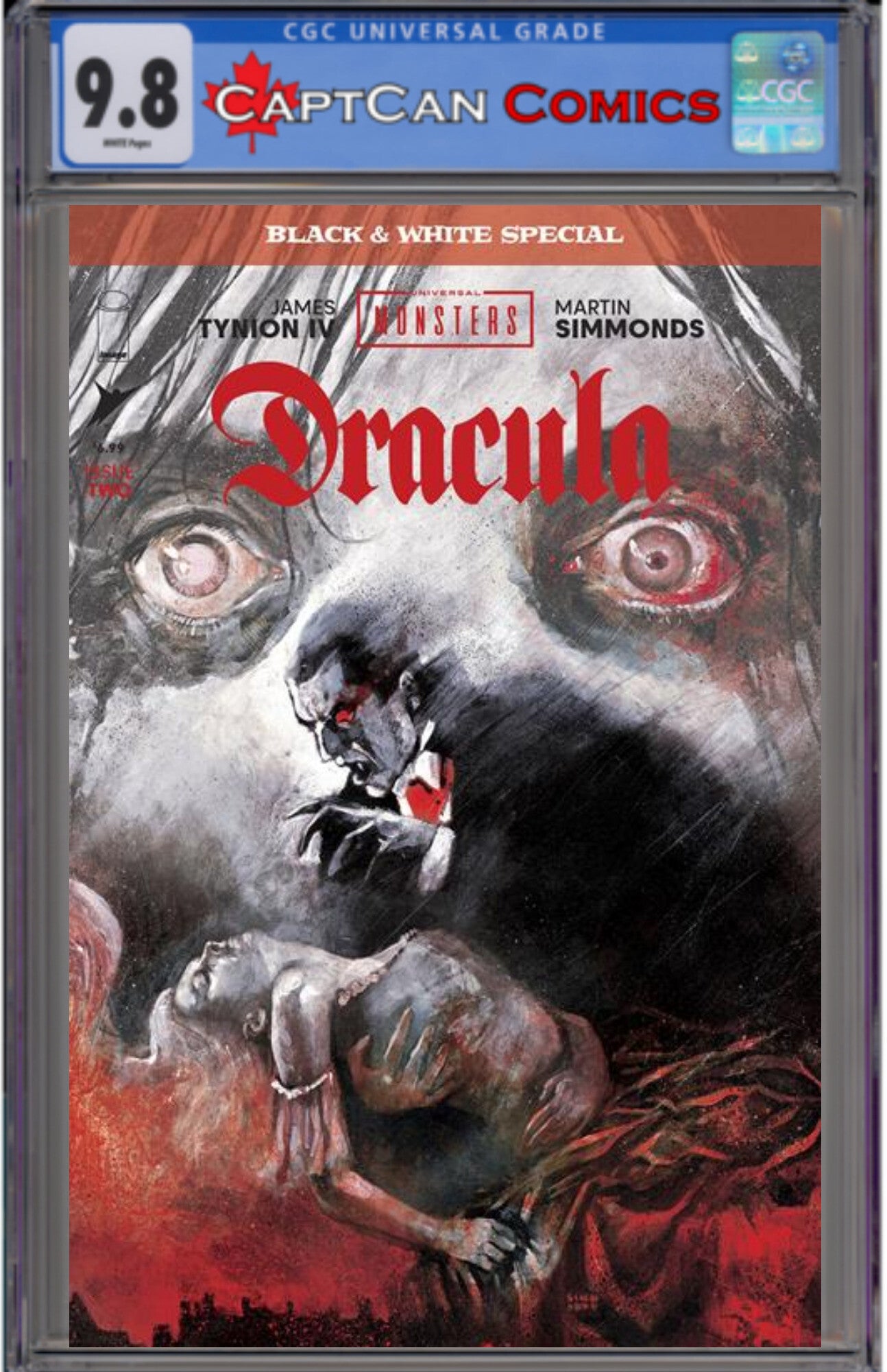 UNIVERSAL MONSTERS DRACULA BLACK & WHITE SPECIAL #2 (OF 2) CVR A MARTIN SIMMONDS