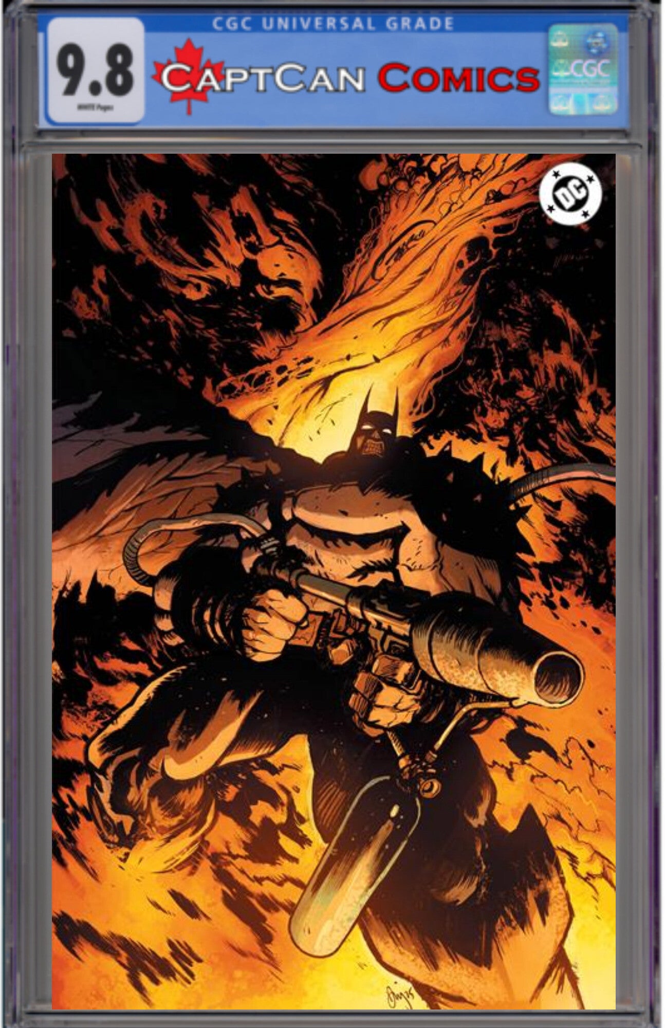 ABSOLUTE BATMAN 2025 ANNUAL #1 (ONE SHOT) Second Printing Cvr D Daniel Warren Johnson Flamethrower Foil Var
