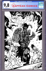 DO A POWERBOMB BLACK AND WHITE #2 (OF 3) CVR C DANIEL WARREN JOHNSON ACTION VAR thumbnail