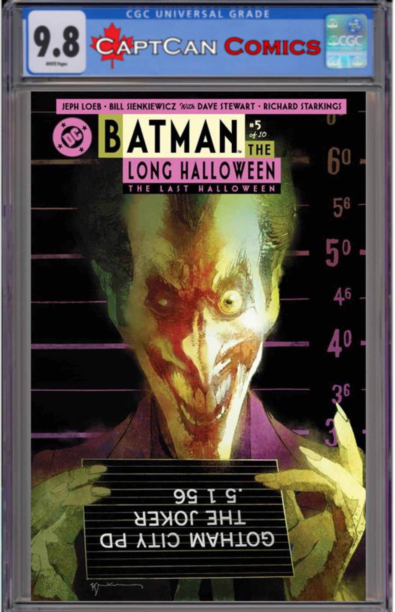BATMAN THE LONG HALLOWEEN THE LAST HALLOWEEN #5 (OF 10) CVR B BILL SIENKIEWICZ CARD STOCK VAR