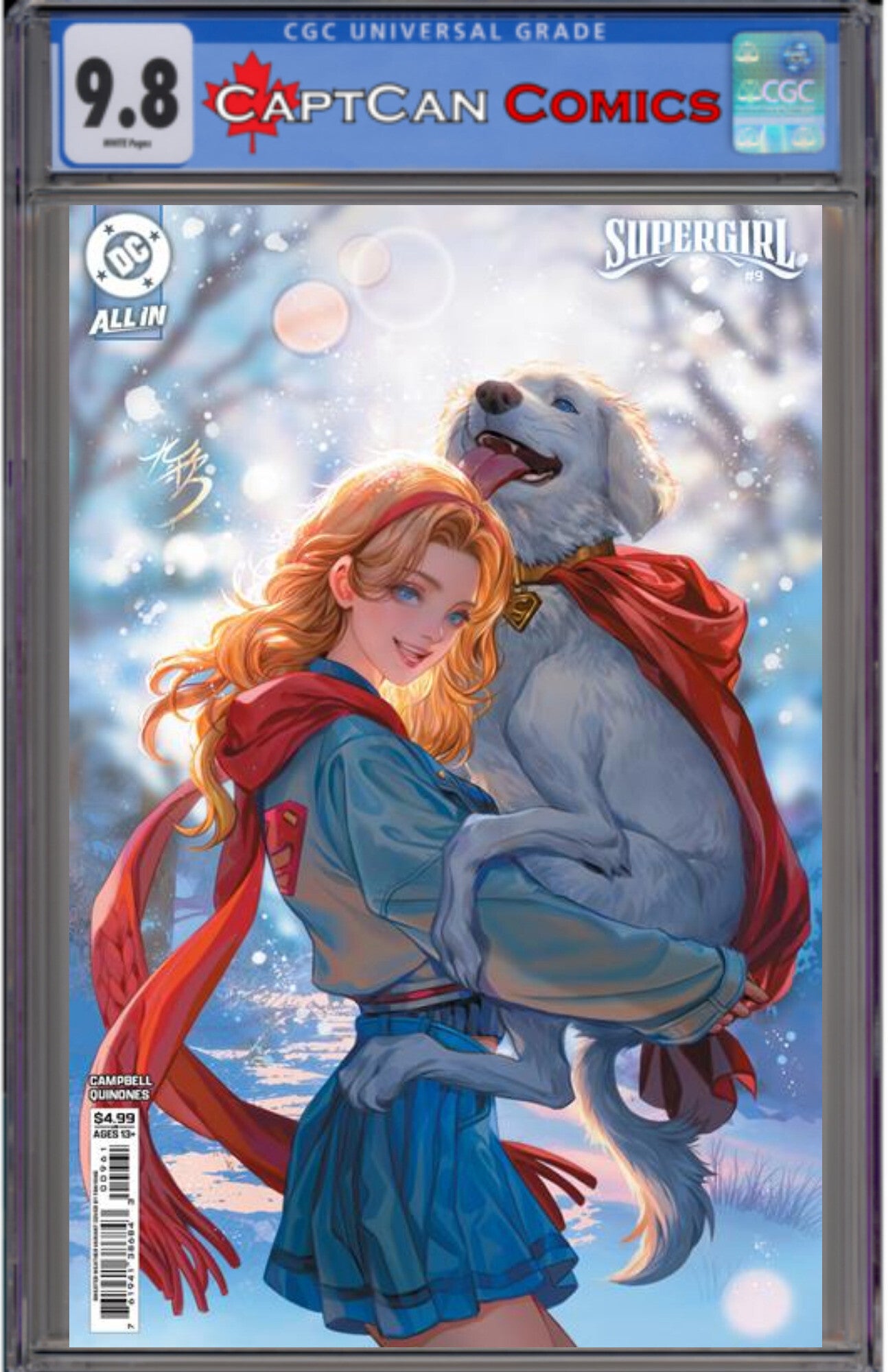 SUPERGIRL #9 CVR E FAN YANG SWEATER WEATHER CARD STOCK VAR