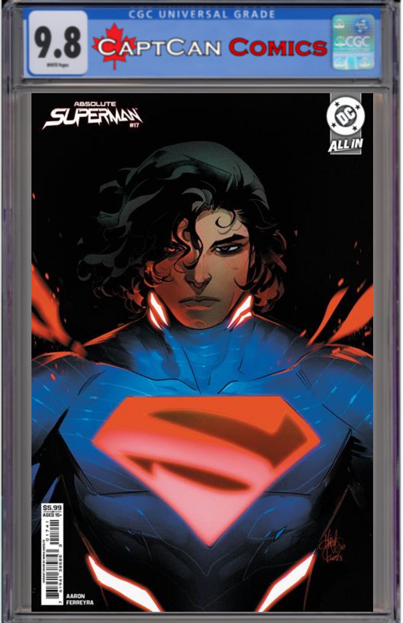 ABSOLUTE SUPERMAN #17 CVR D MIRKA ANDOLFO CARD STOCK VAR
