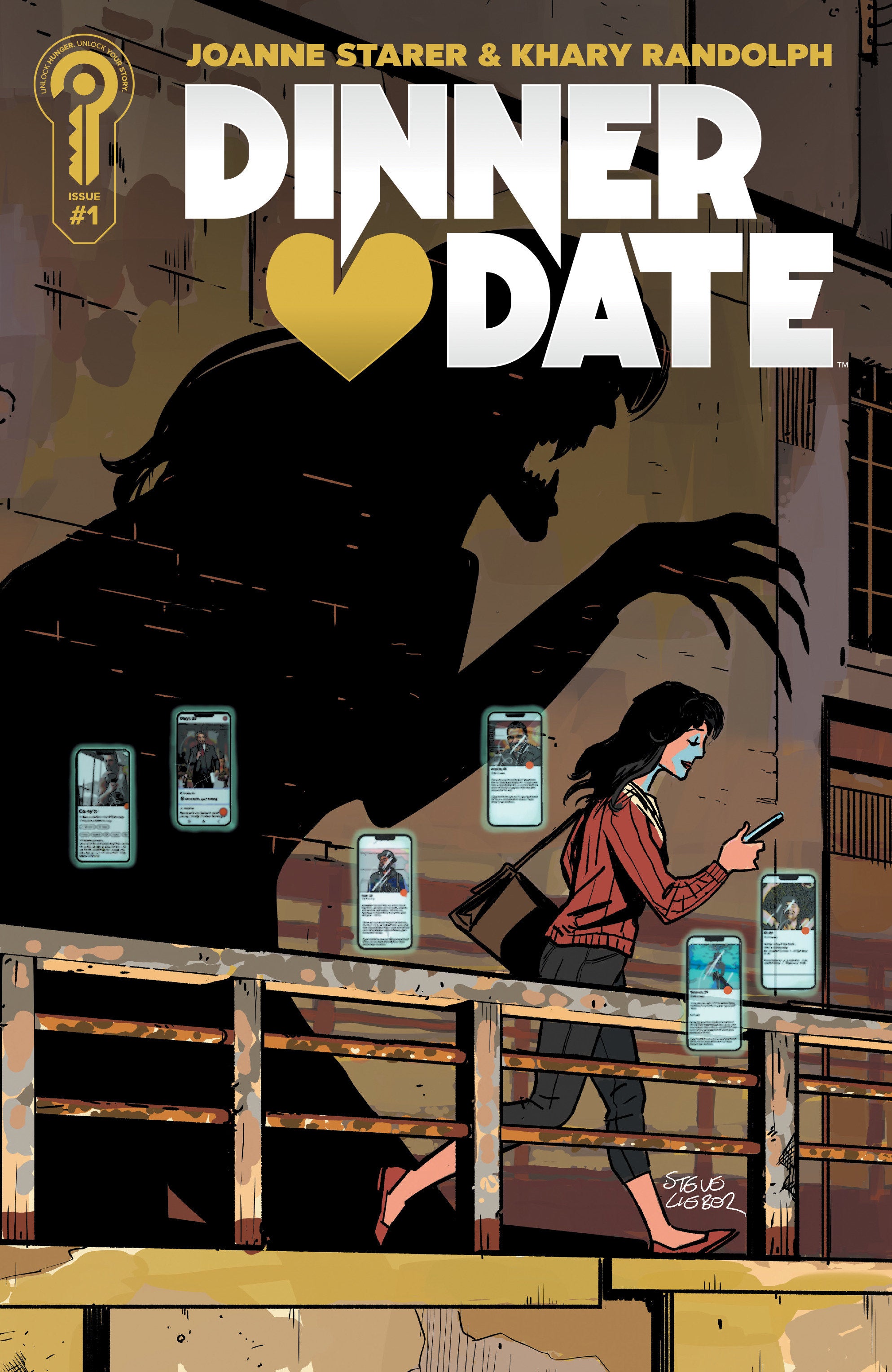 DINNER DATE #1 COVER B STEVE LIEBER
